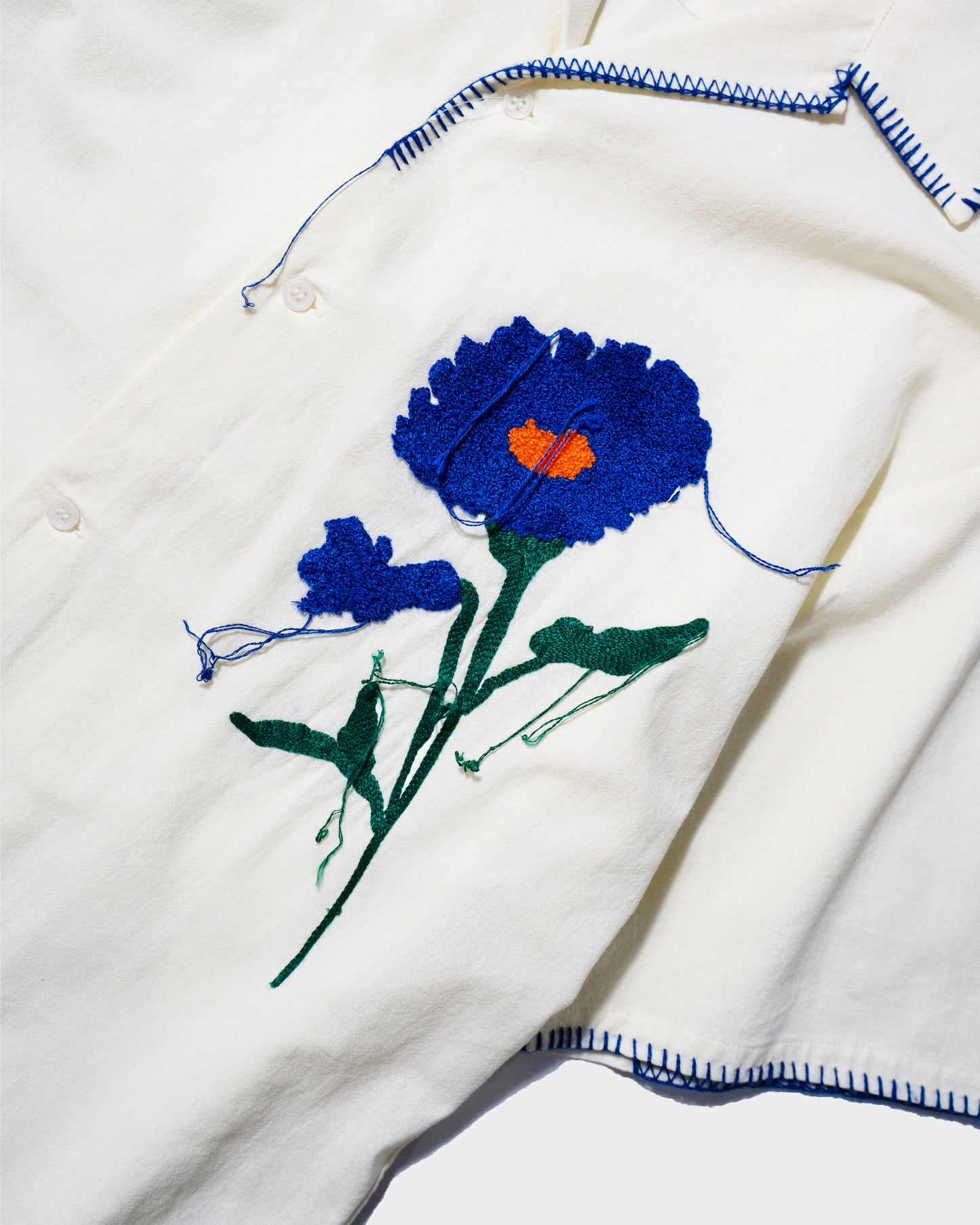FLOWER EMBROIDERY SAGARA H/S SHIRT