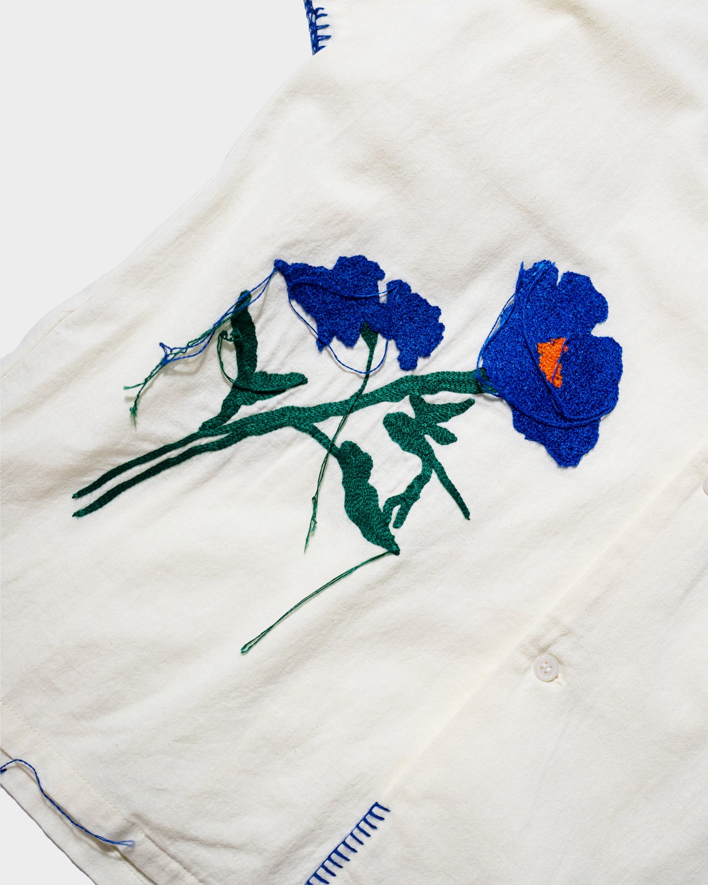 FLOWER EMBROIDERY SAGARA H/S SHIRT