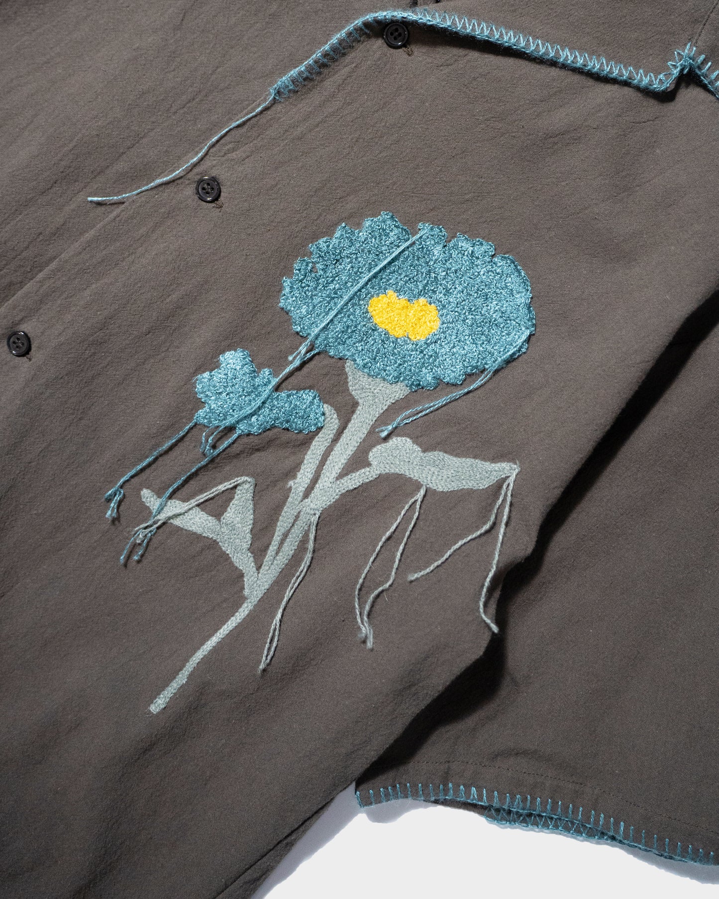 FLOWER EMBROIDERY SAGARA H/S SHIRT