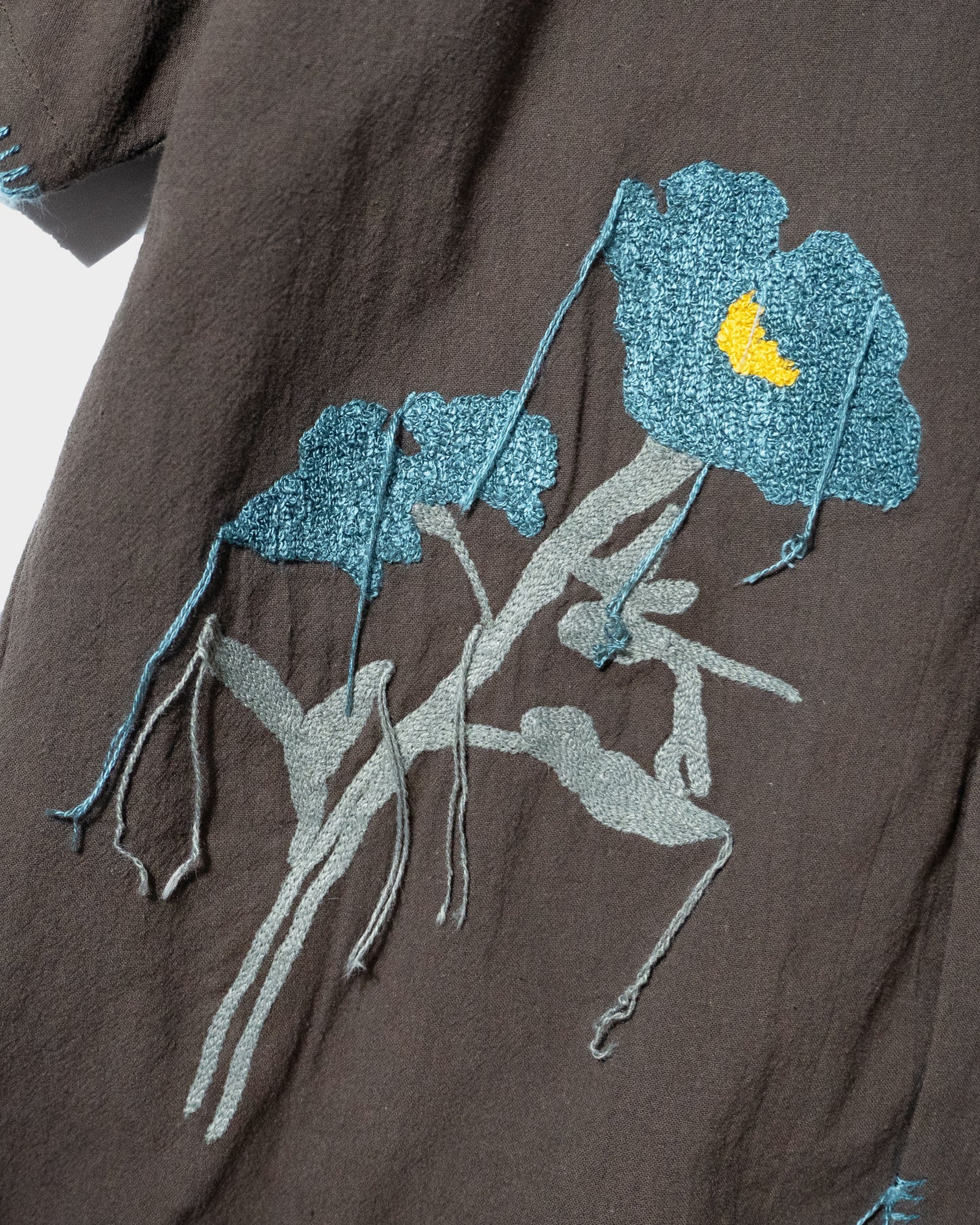FLOWER EMBROIDERY SAGARA H/S SHIRT