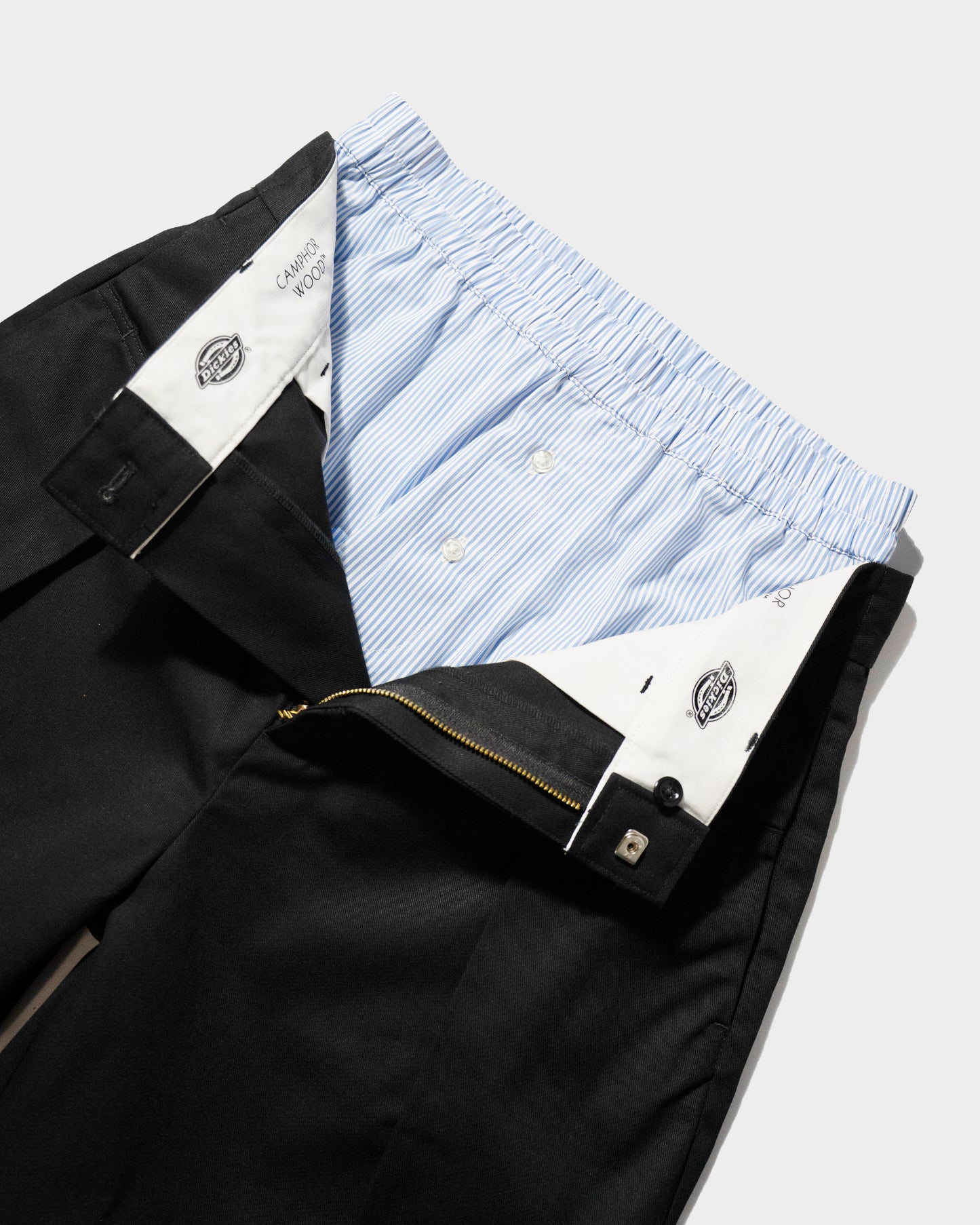 【 Dickies®︎×CAMPHORWOOD 】LAYERED BOXER CUT-OFF WIDE CHINO SHORTS