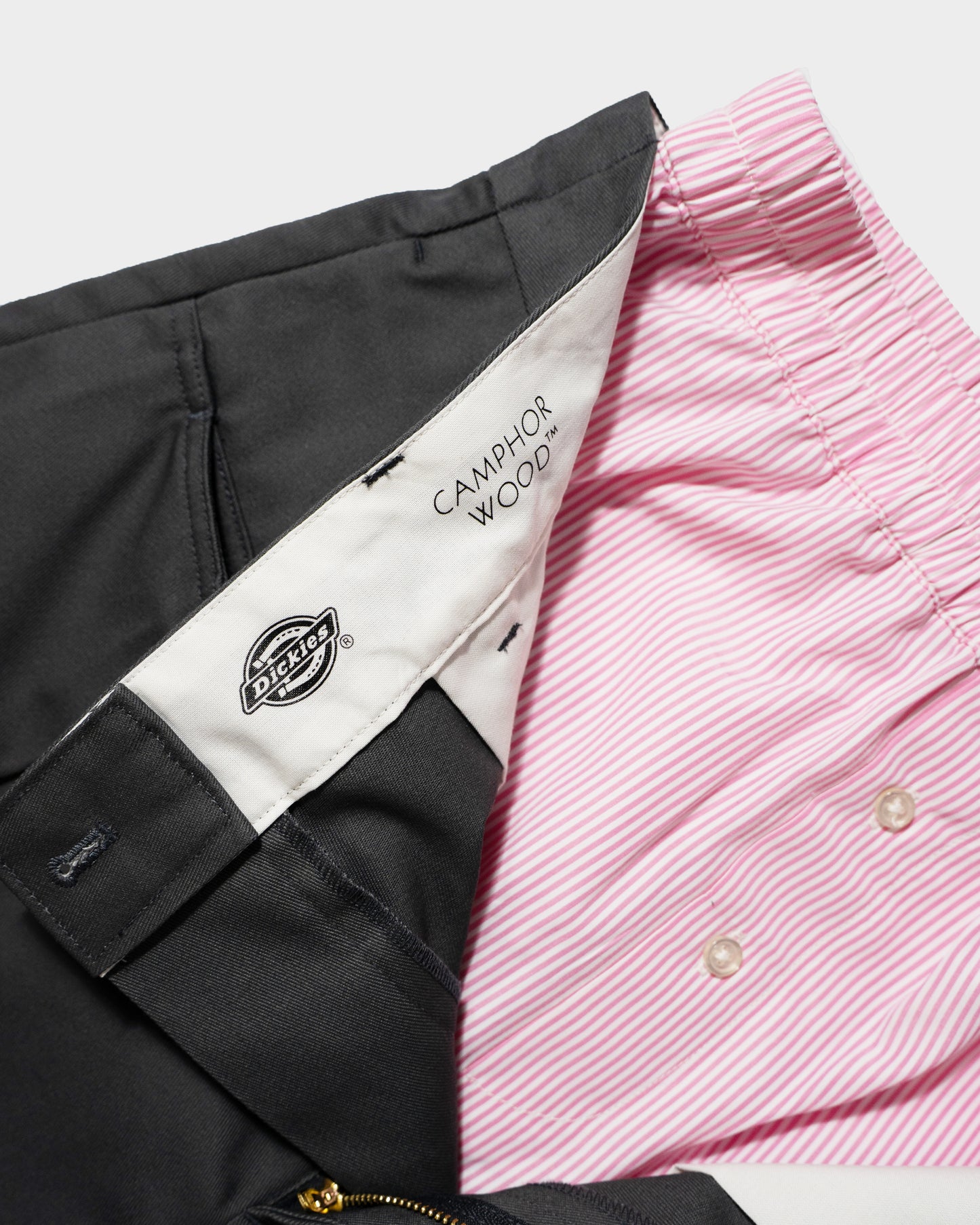 【 Dickies®︎×CAMPHORWOOD 】LAYERED BOXER CUT-OFF WIDE CHINO SHORTS
