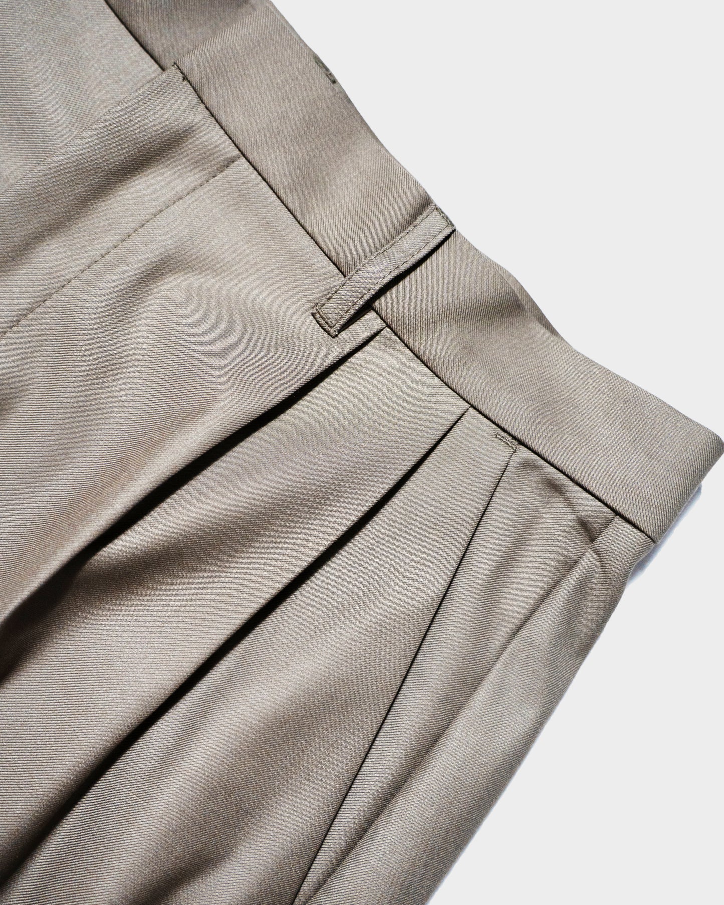 CUT OFF LAYERED SLACKS SHORTS