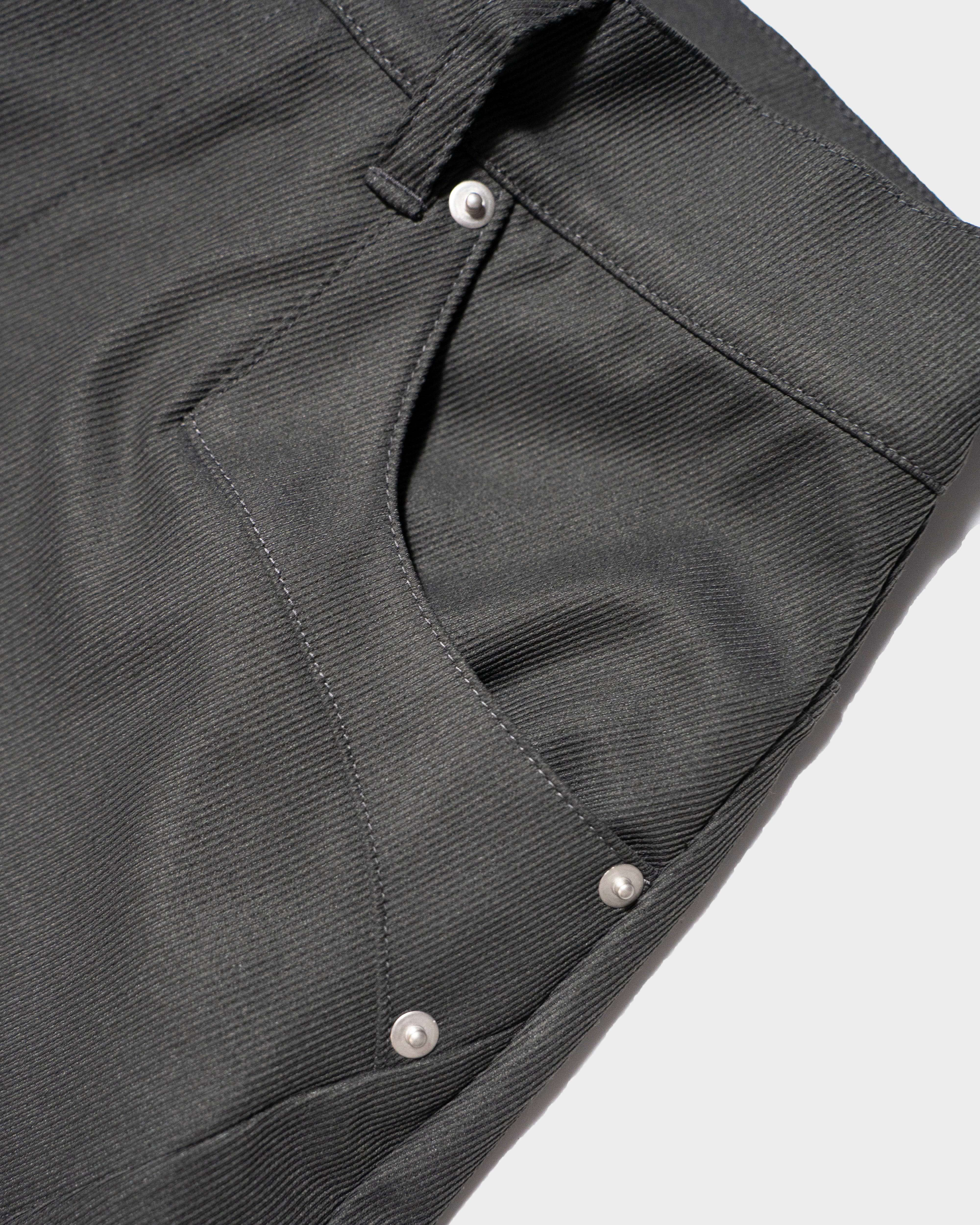 PRESSED POLYESTER FLARE SLACKS – CAMPHOR WOOD - OFFICIAL ONLINE