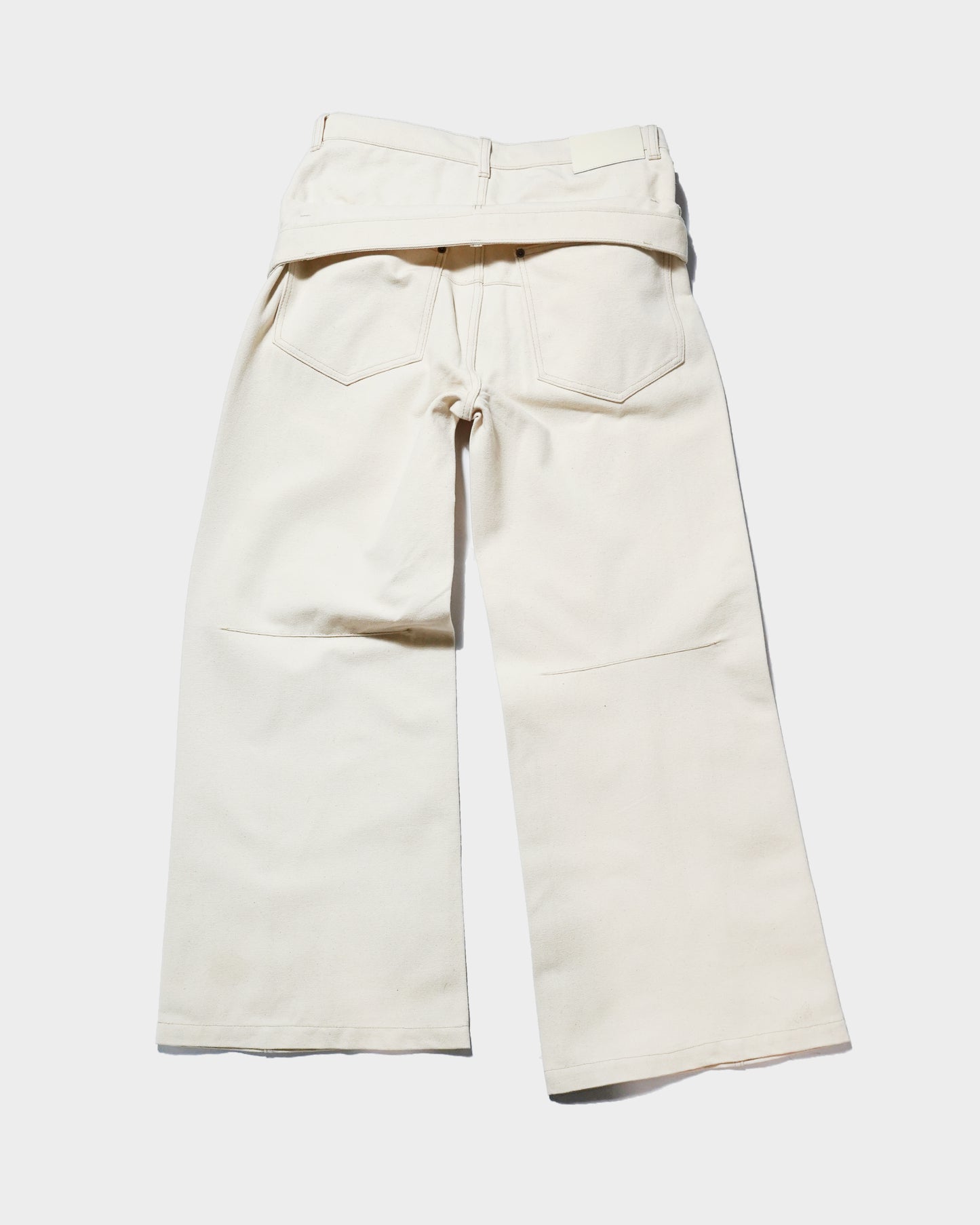 DOUBLE WAIST SLUB RIGID DENIM