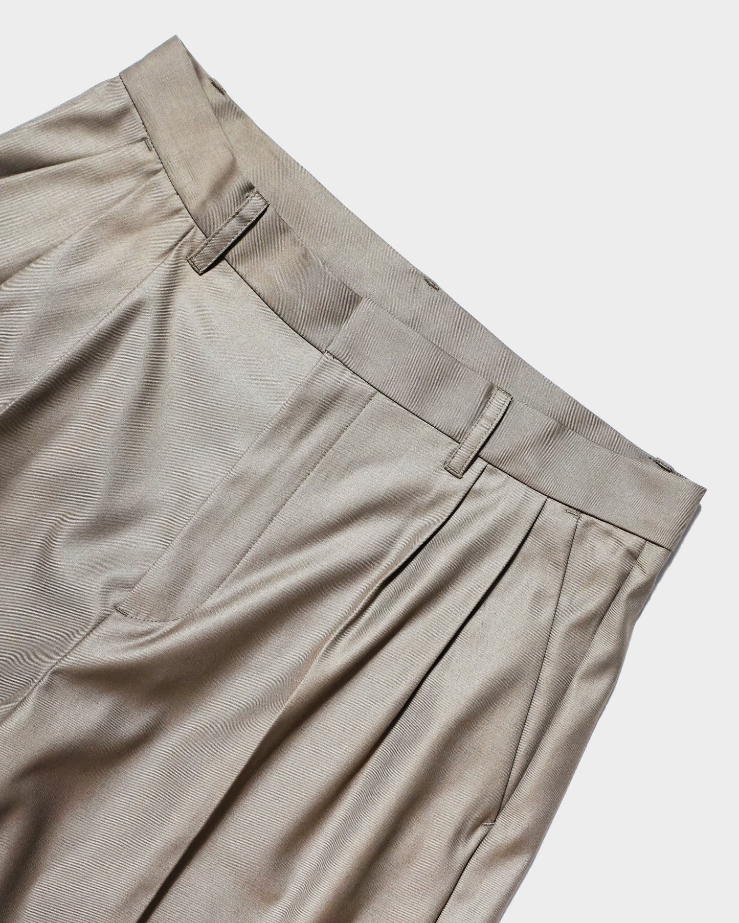 CUT OFF LAYERED SLACKS SHORTS