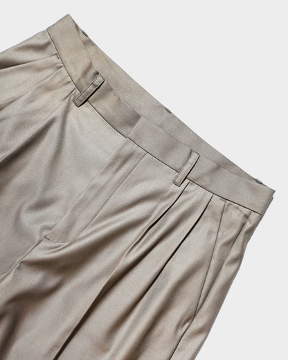 CUT OFF LAYERED SLACKS SHORTS