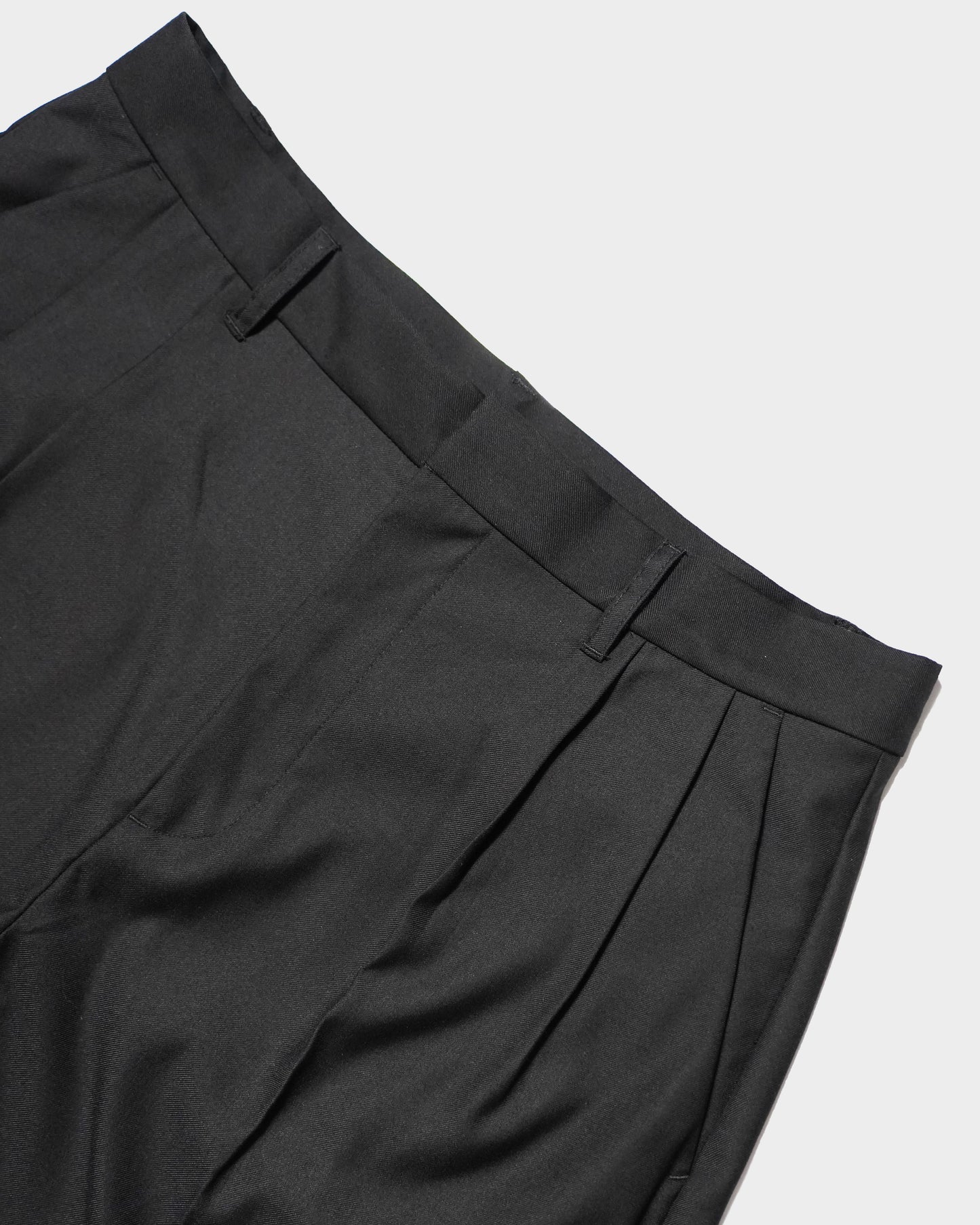CUT OFF LAYERED SLACKS SHORTS