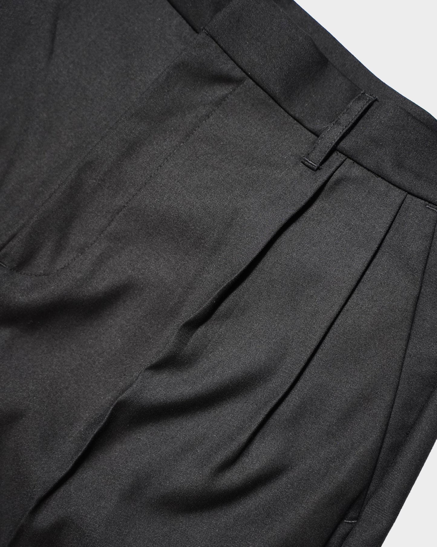 CUT OFF LAYERED SLACKS SHORTS