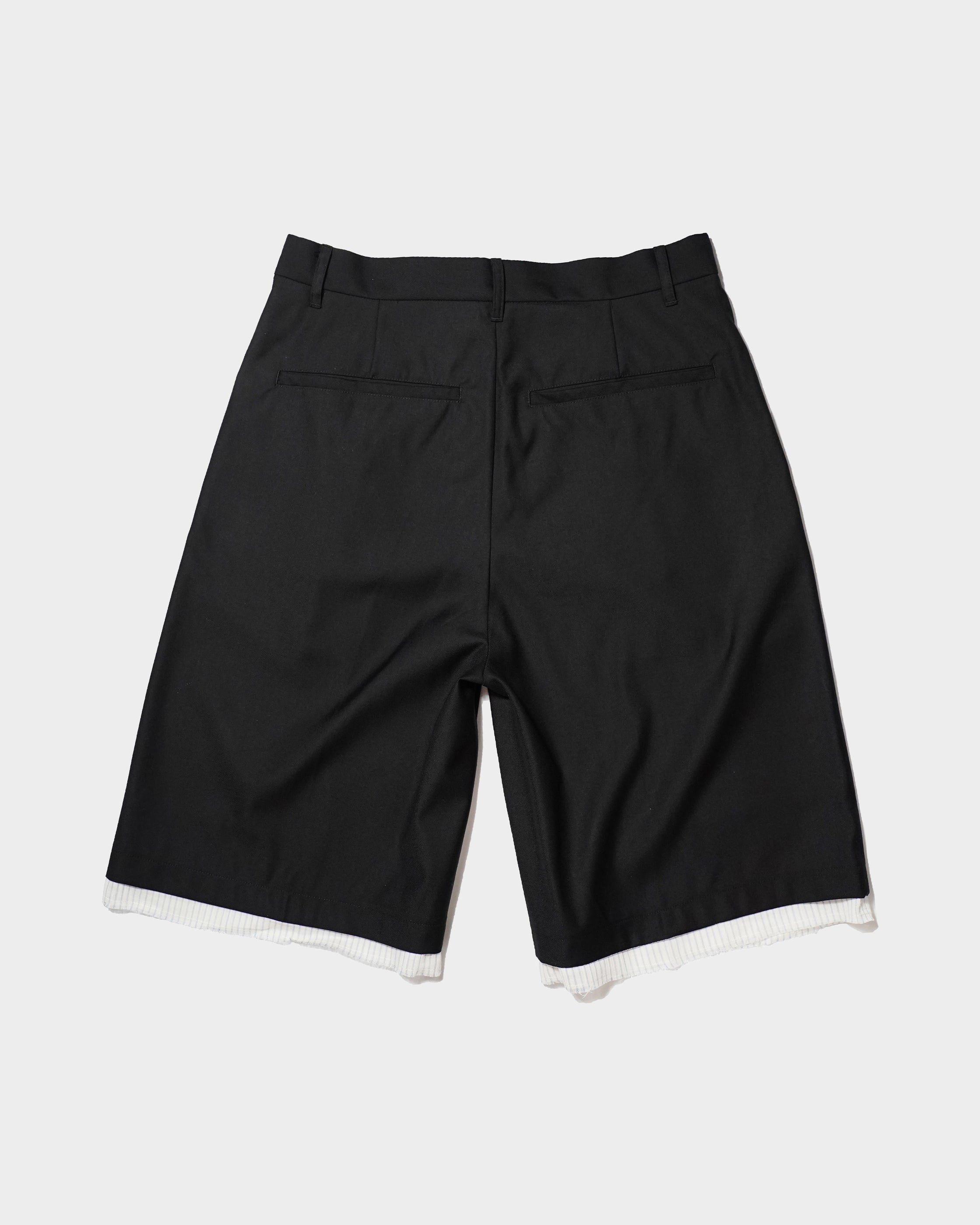 パンツ camphor wood layered slacks shorts CUT OFF LAYERED SLACKS SHORTS – CAMPHOR WOOD - OFFICIAL ONLINE