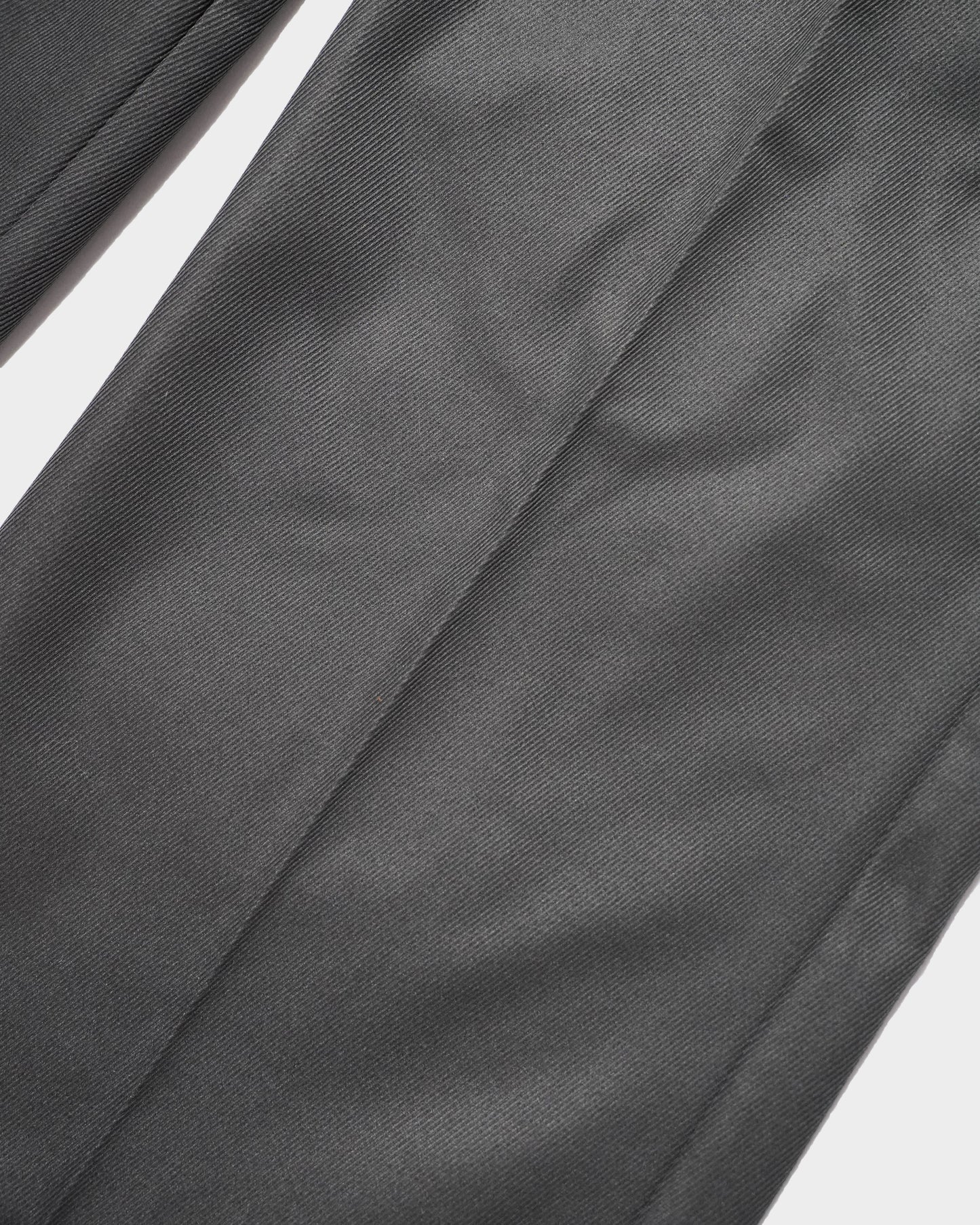 PRESSED POLYESTER FLARE SLACKS