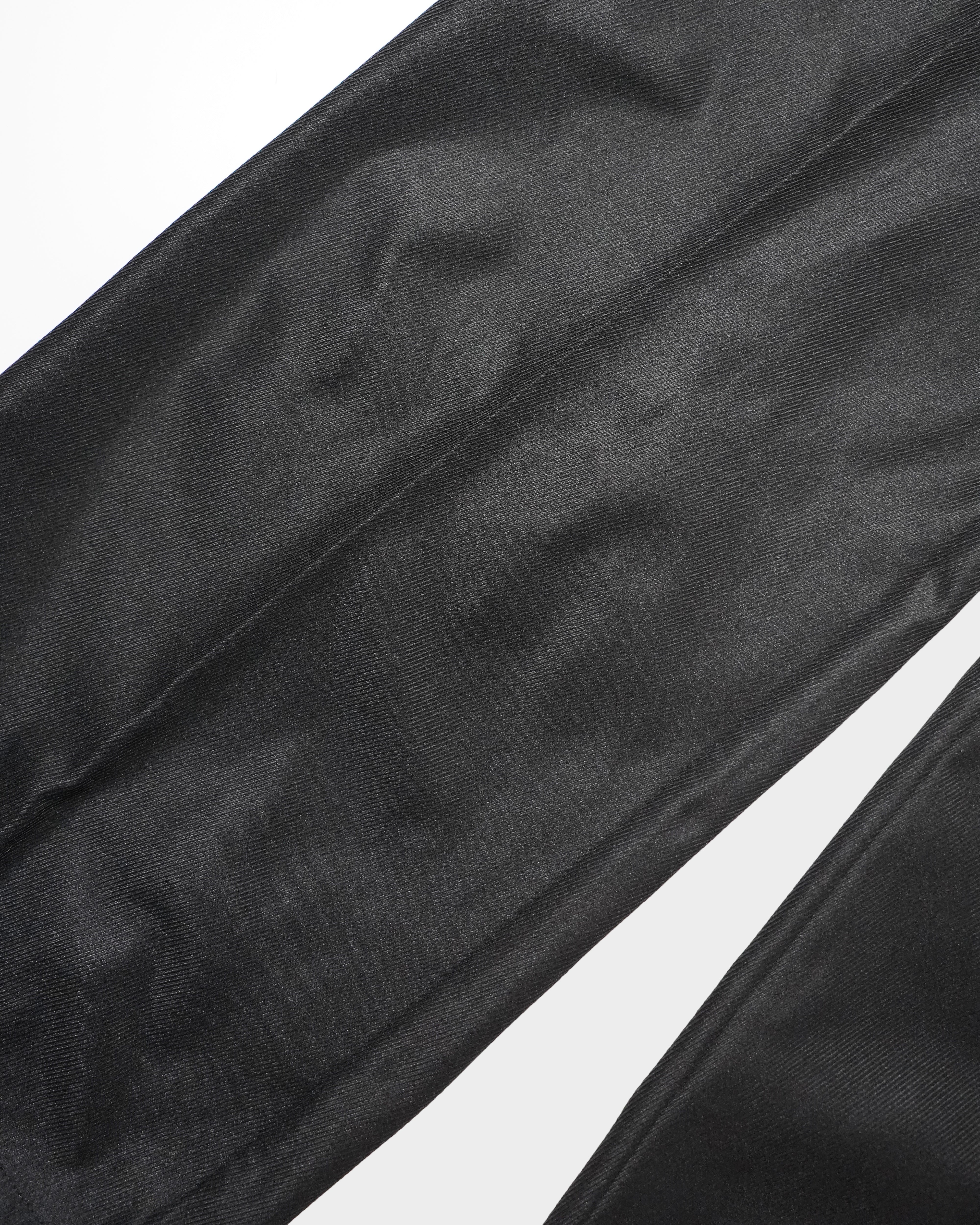 PRESSED POLYESTER FLARE SLACKS – CAMPHOR WOOD - OFFICIAL ONLINE
