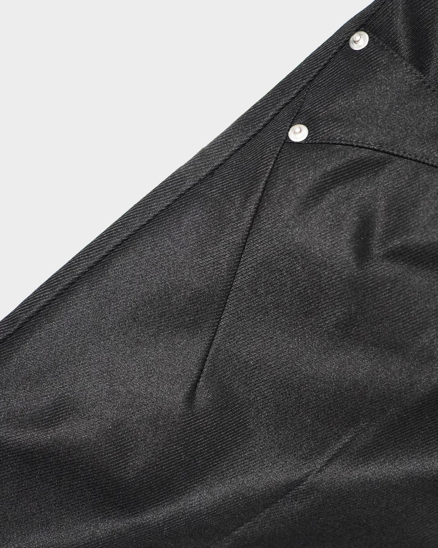 PRESSED POLYESTER FLARE SLACKS