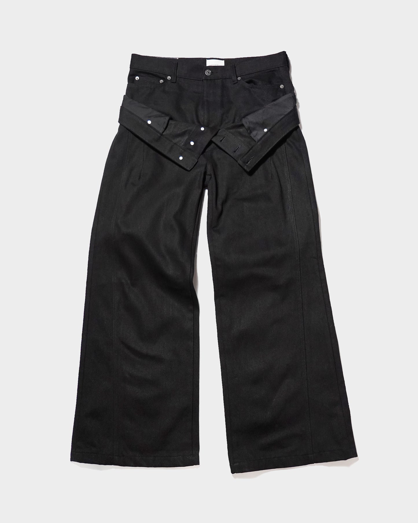 DOUBLE WAIST SLUB RIGID DENIM