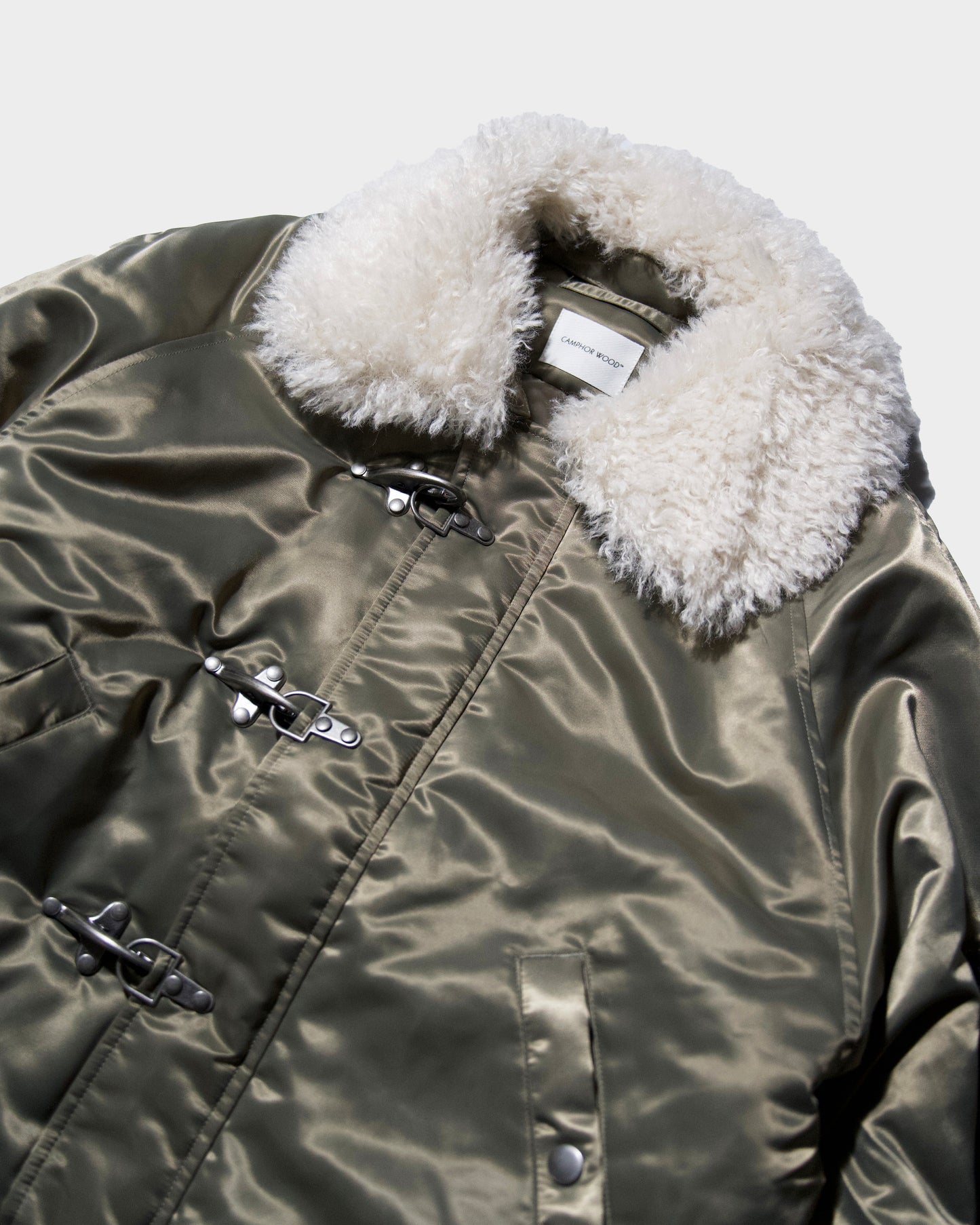 DETACHABLE COLLAR FIREMAN BOMBER JACKET