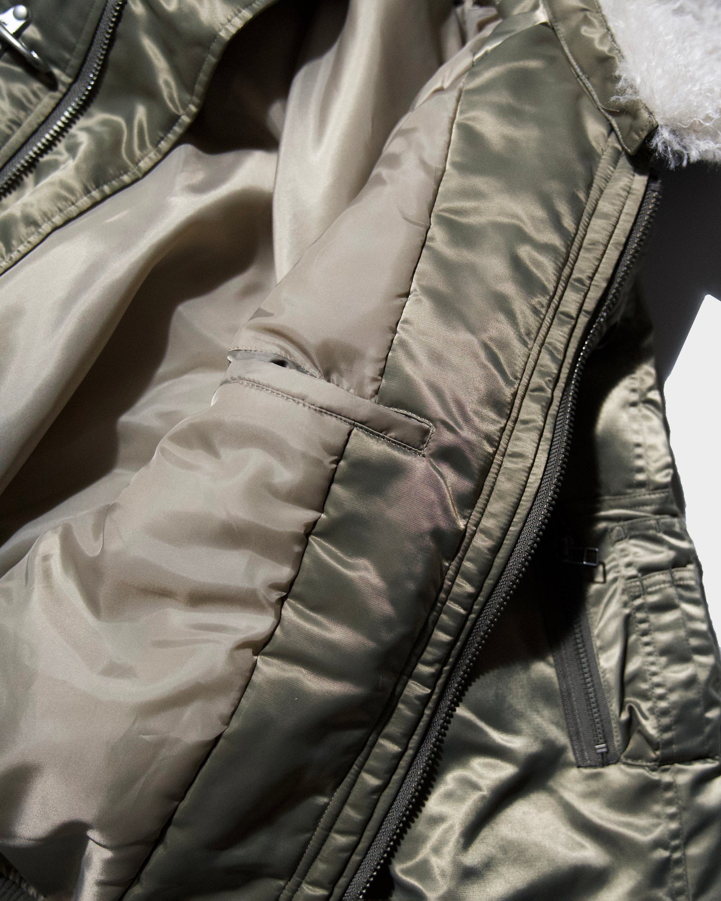 DETACHABLE COLLAR FIREMAN BOMBER JACKET