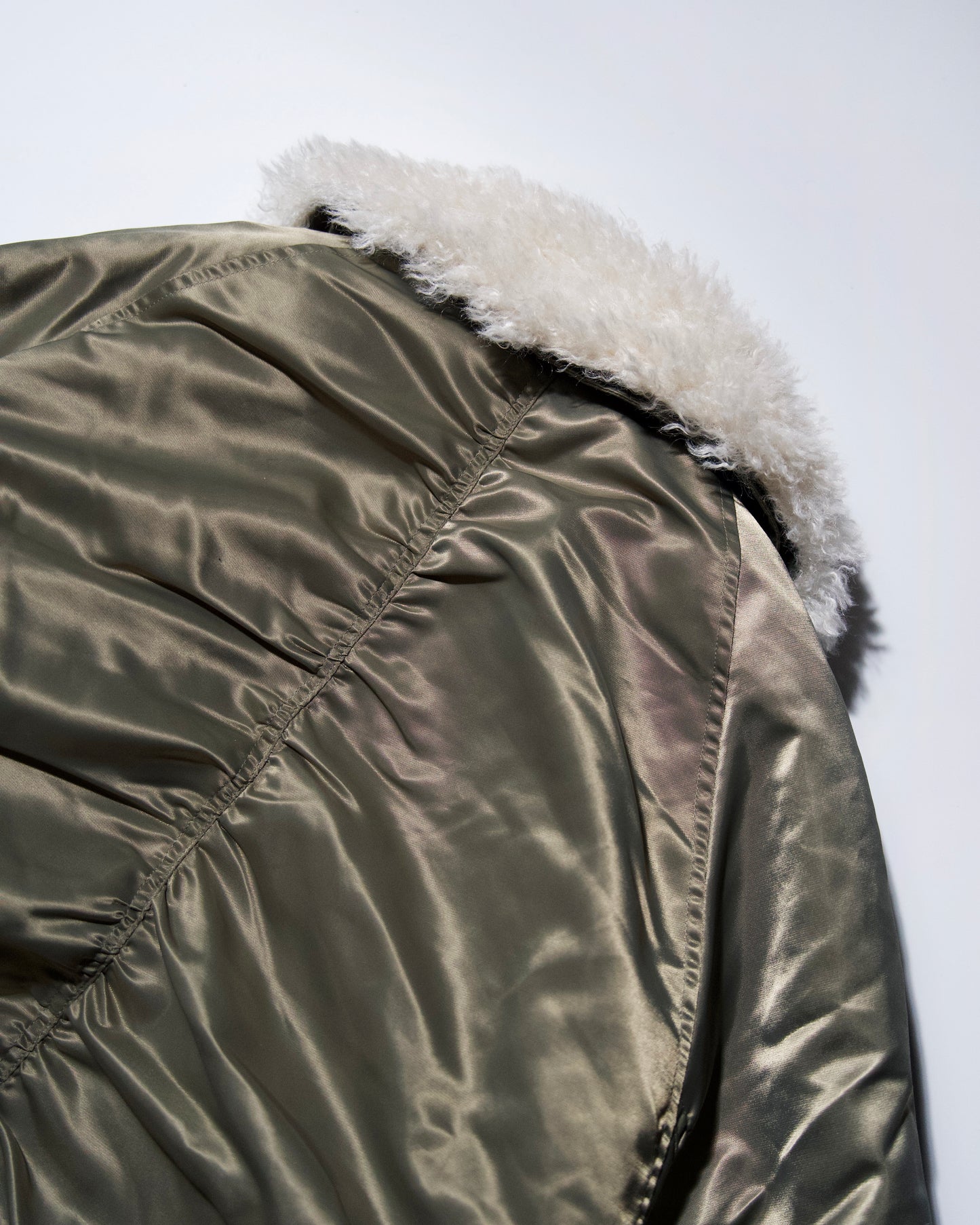 DETACHABLE COLLAR FIREMAN BOMBER JACKET