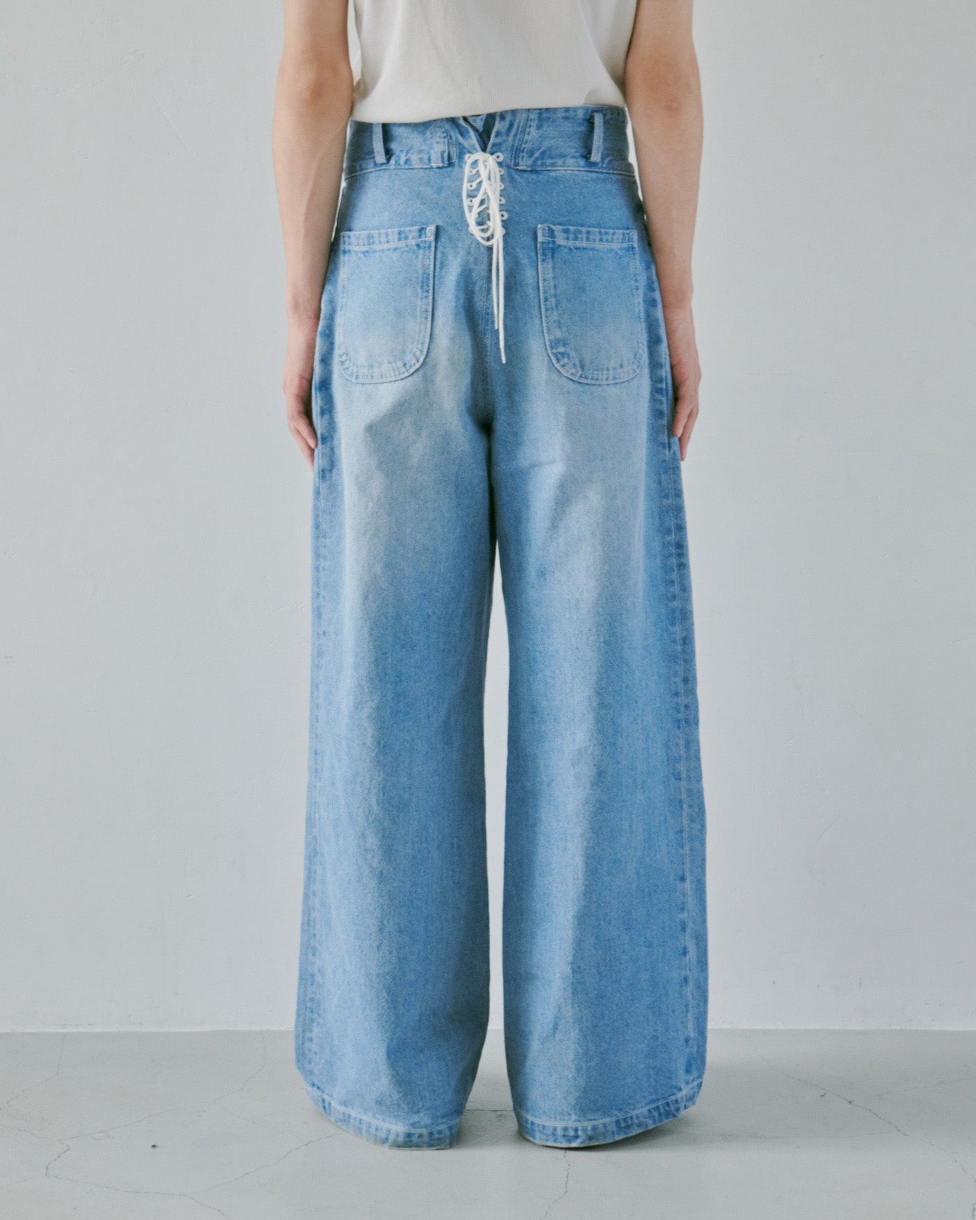CamphorWoodレースアップワイドバギーセーラーデニム laceup wide baggy sailor denim – CAMPHOR WOOD - OFFICIAL