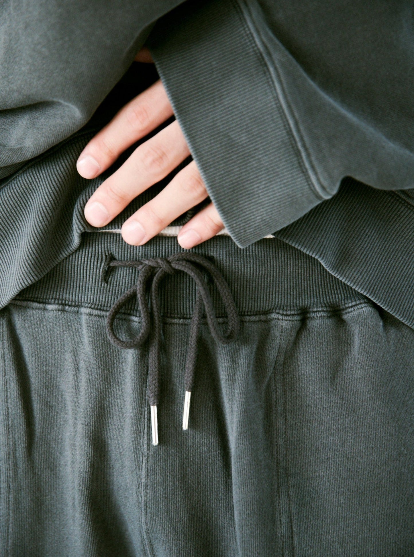reversible inside-out baggy sweat pants