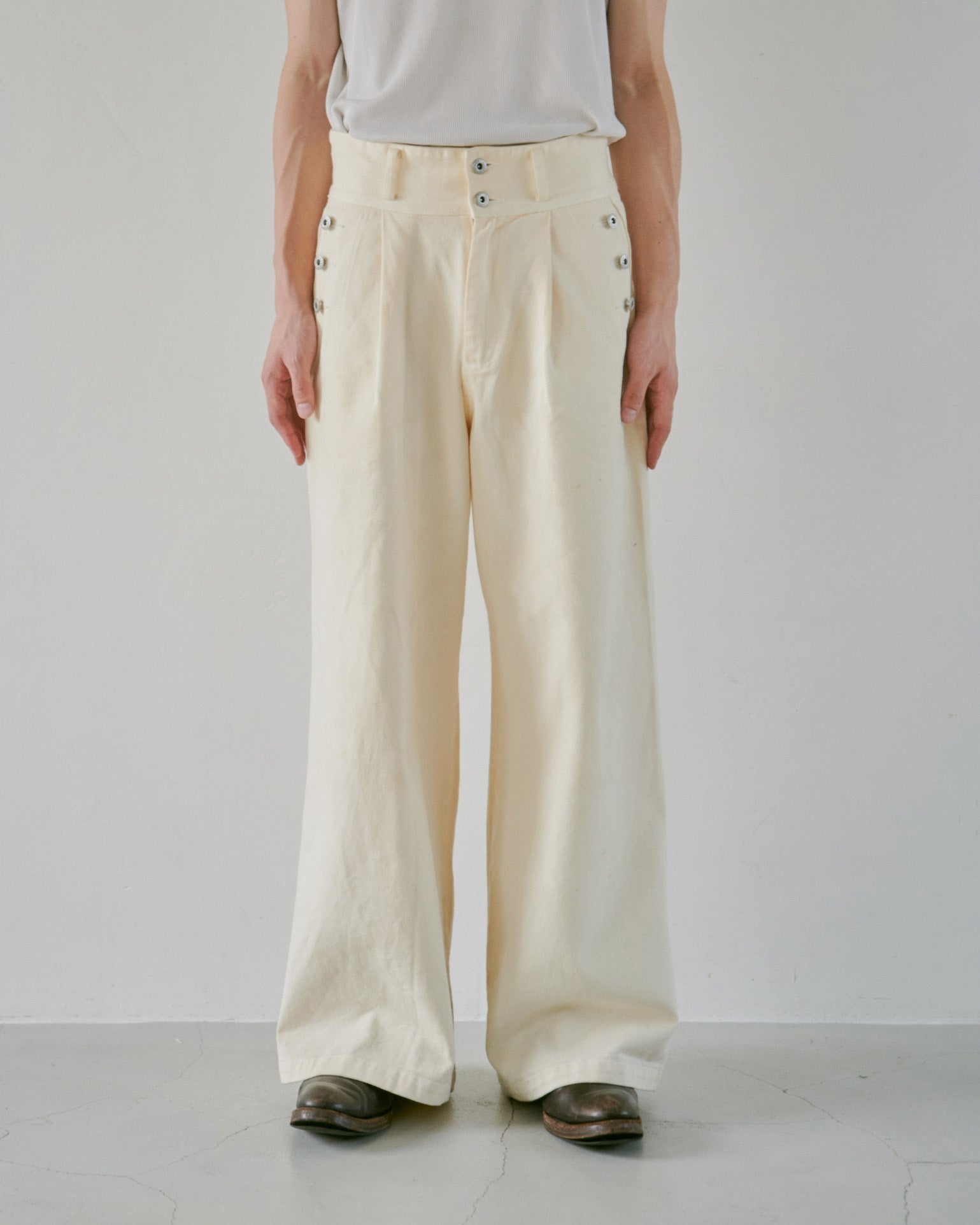 パンツ Camphorwood laceup widebaggy sailordenim laceup wide baggy sailor denim – CAMPHOR WOOD - OFFICIAL