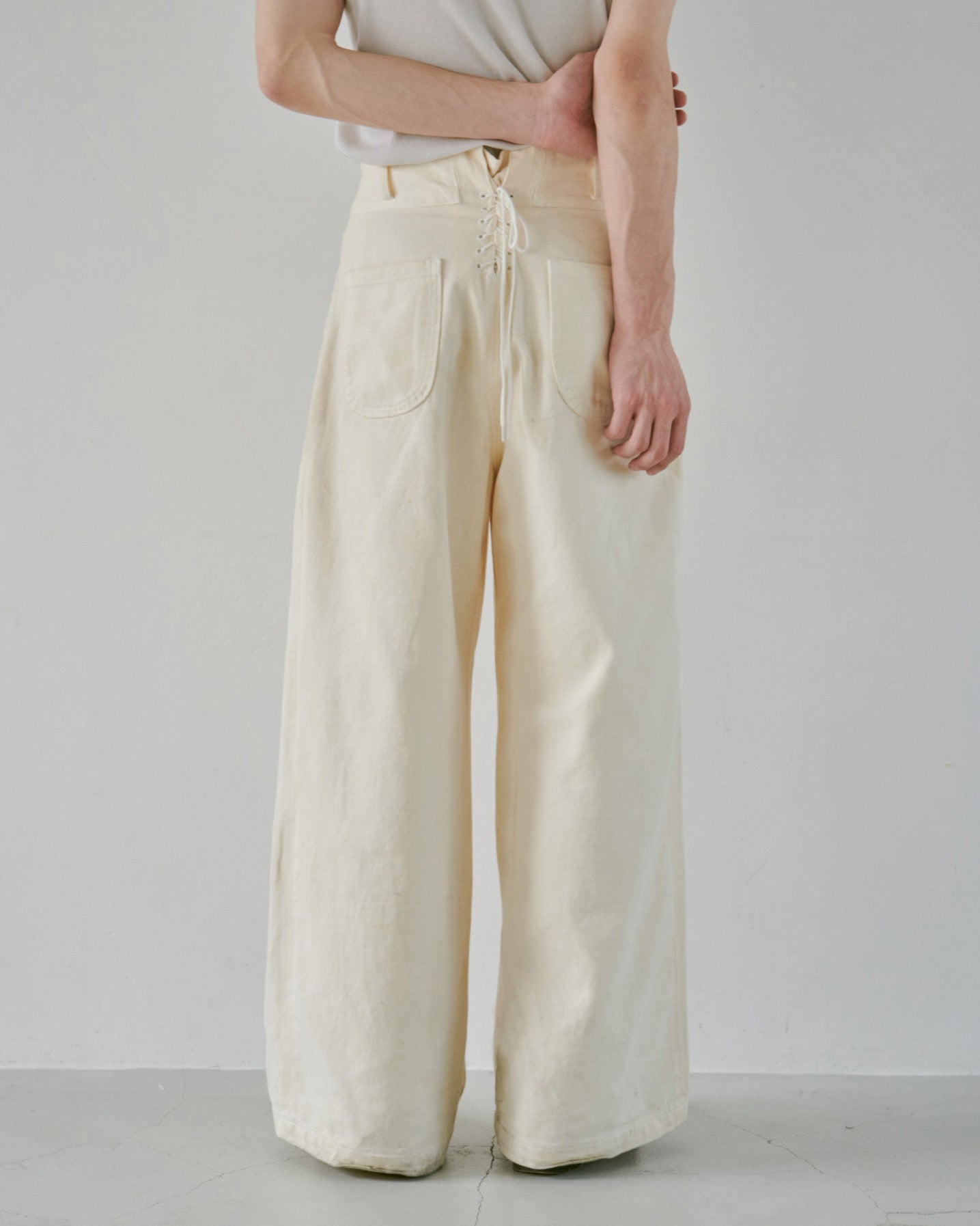 パンツ Camphorwood laceup widebaggy sailordenim laceup wide baggy sailor denim – CAMPHOR WOOD - OFFICIAL