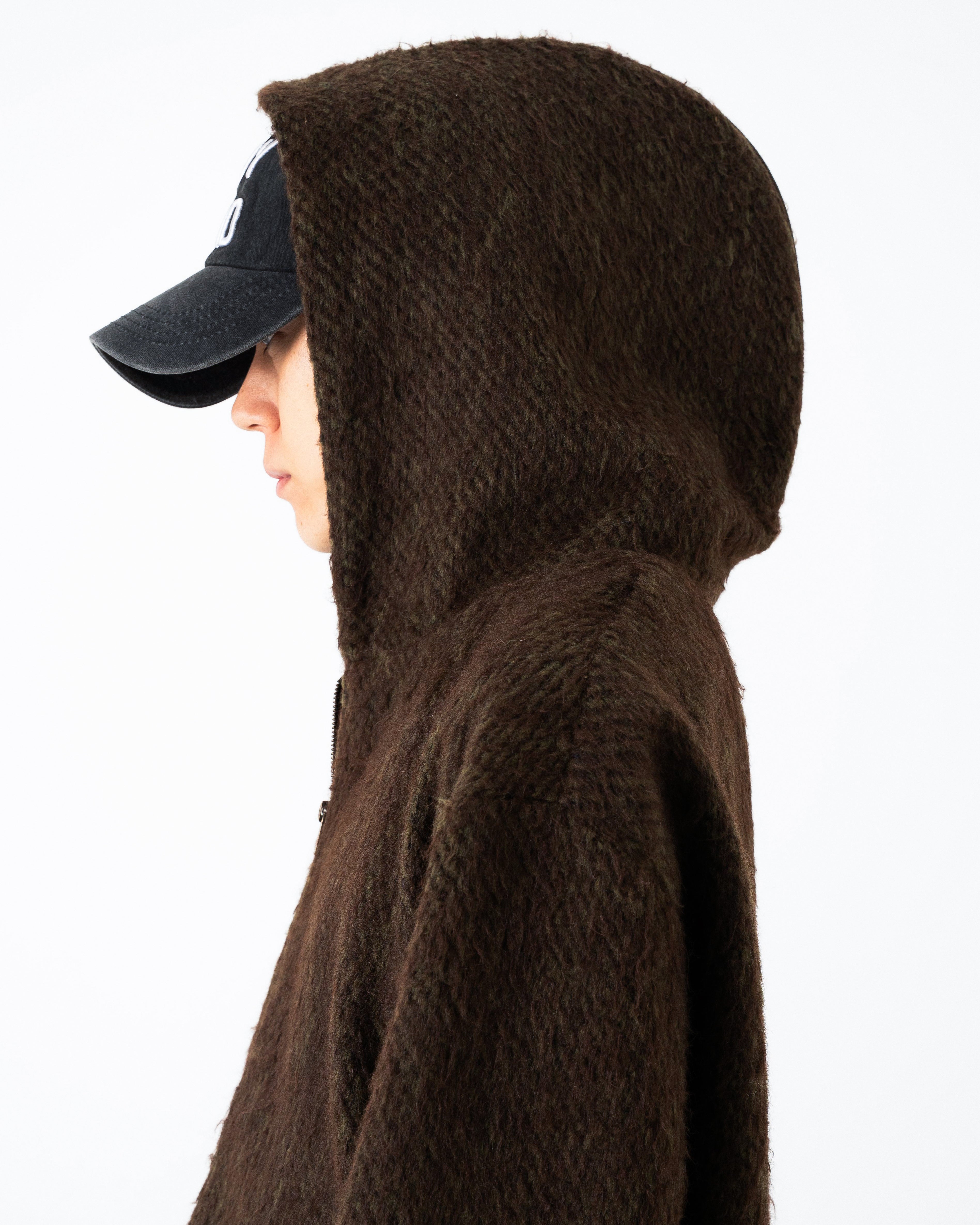 SAILOR COLLAR SHAGGY HOODIE – CAMPHOR WOOD - OFFICIAL ONLINE STORE