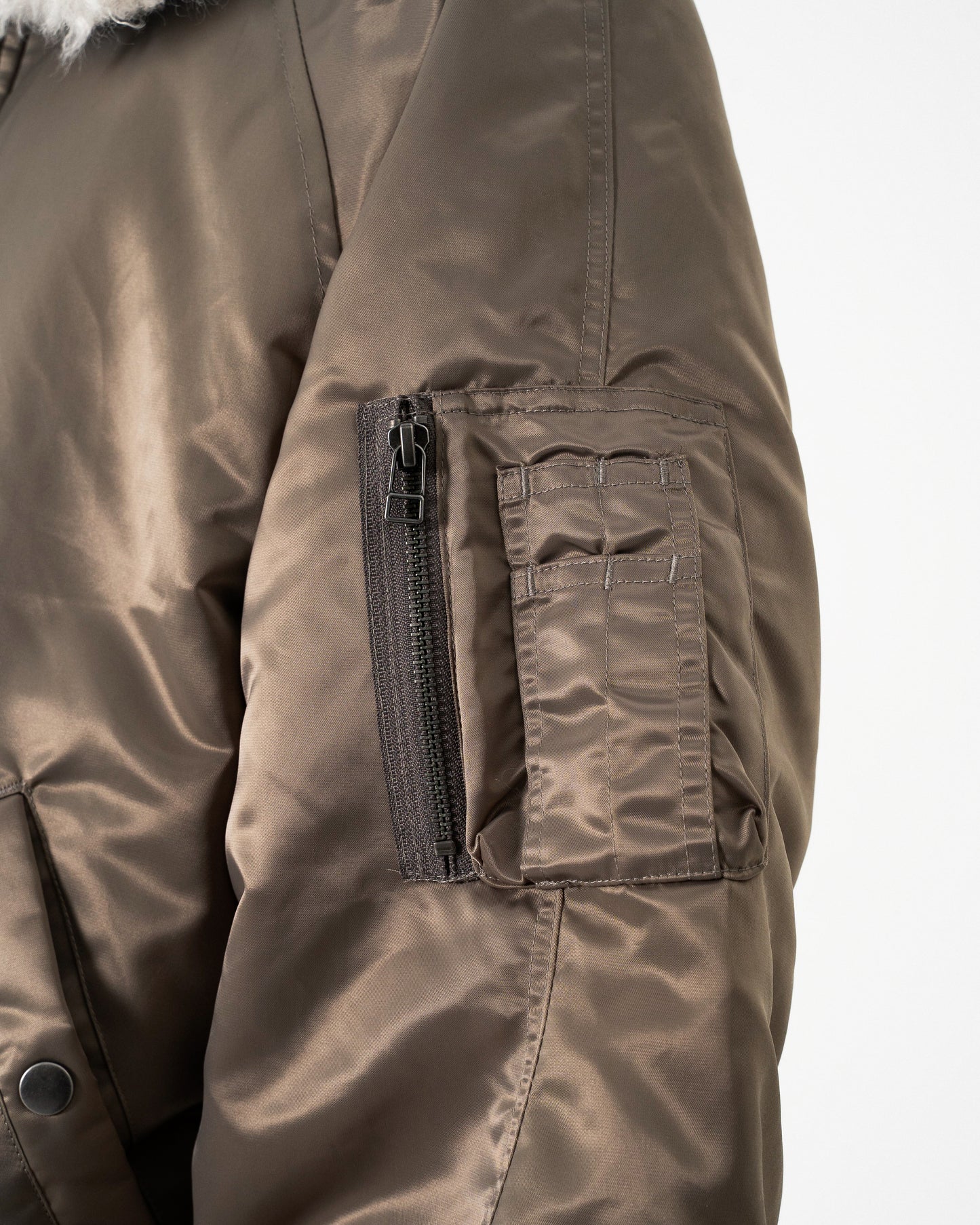 DETACHABLE COLLAR FIREMAN BOMBER JACKET