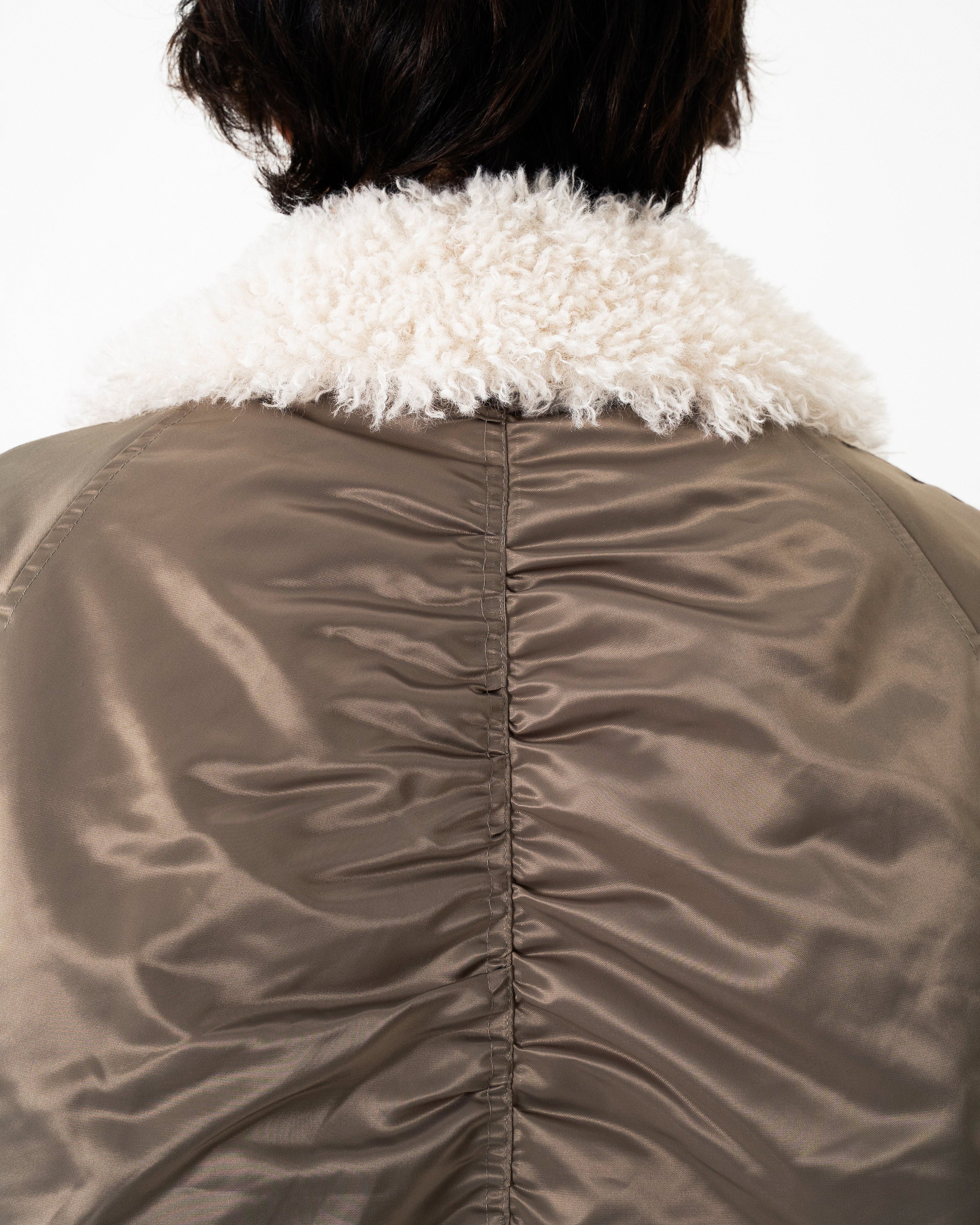 【Camphor wood】　【襟取り外し可能】ファイヤーマンボンバージャケット Camphor wood ブルゾン アウター DETACHABLE COLLAR FIREMAN BOMBER