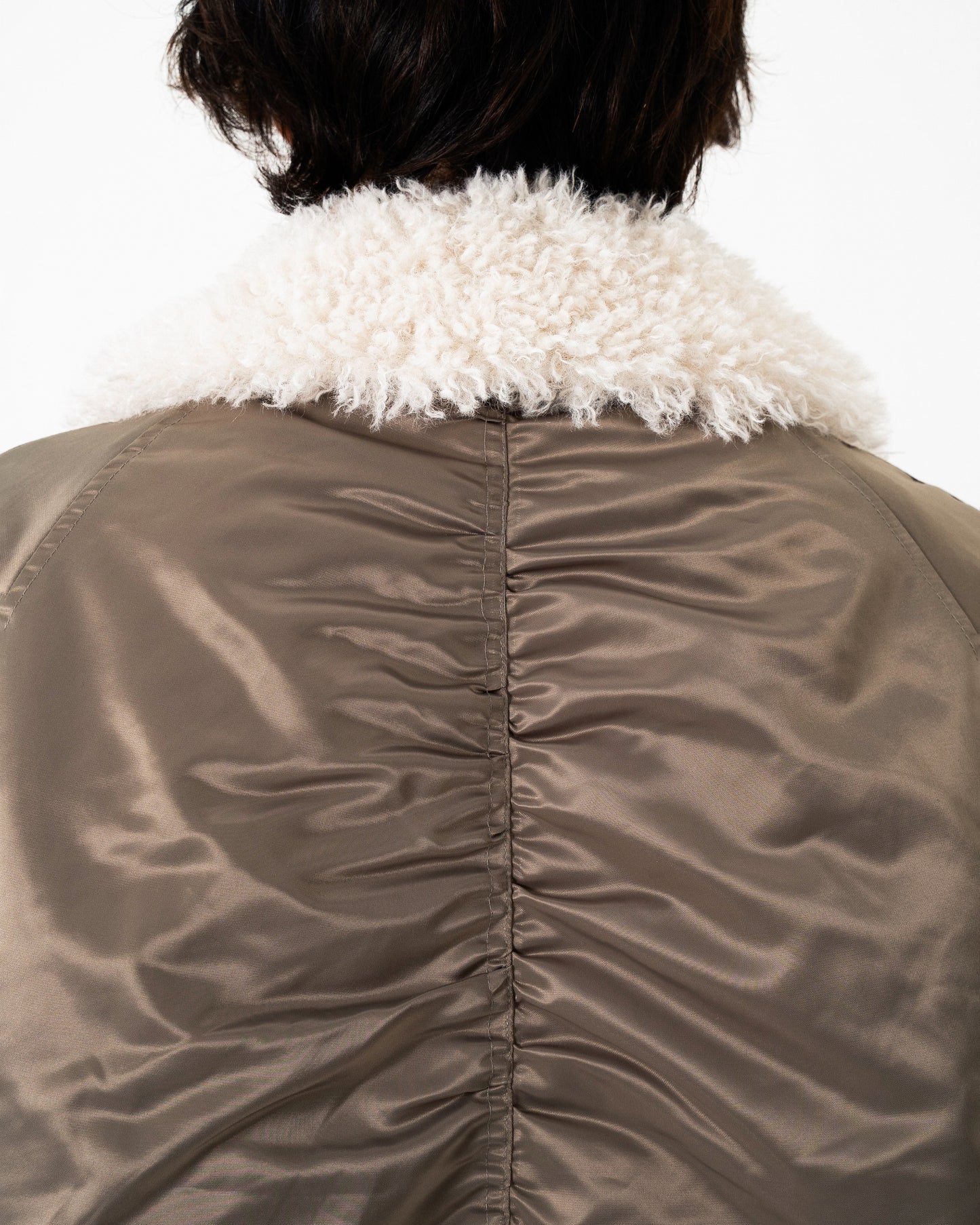 DETACHABLE COLLAR FIREMAN BOMBER JACKET