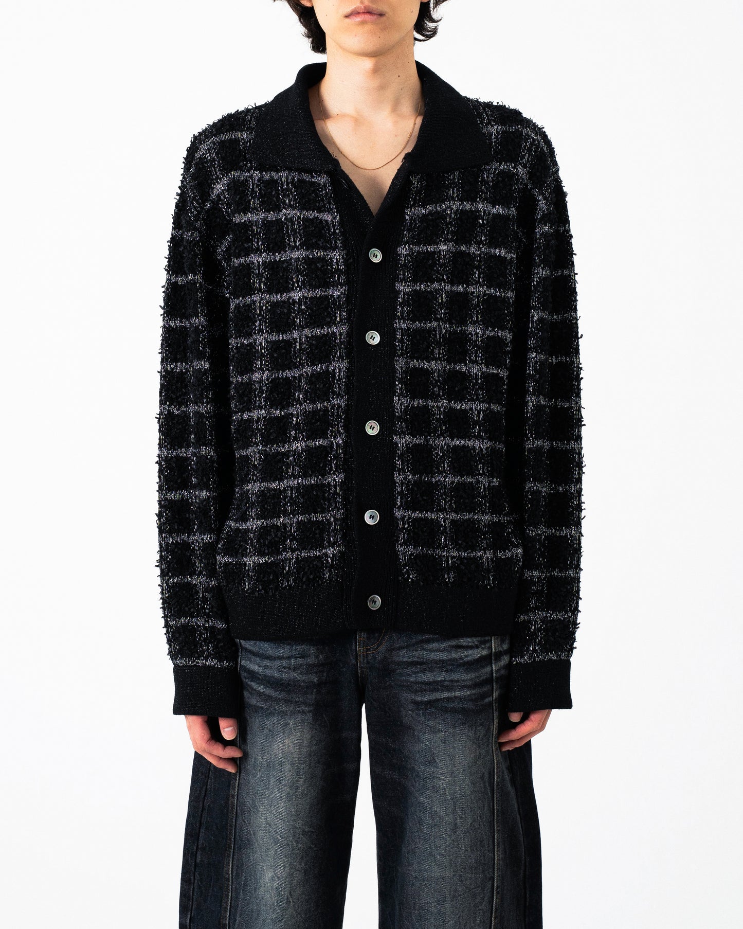 RAME TWEED KNIT L/S SHIRT