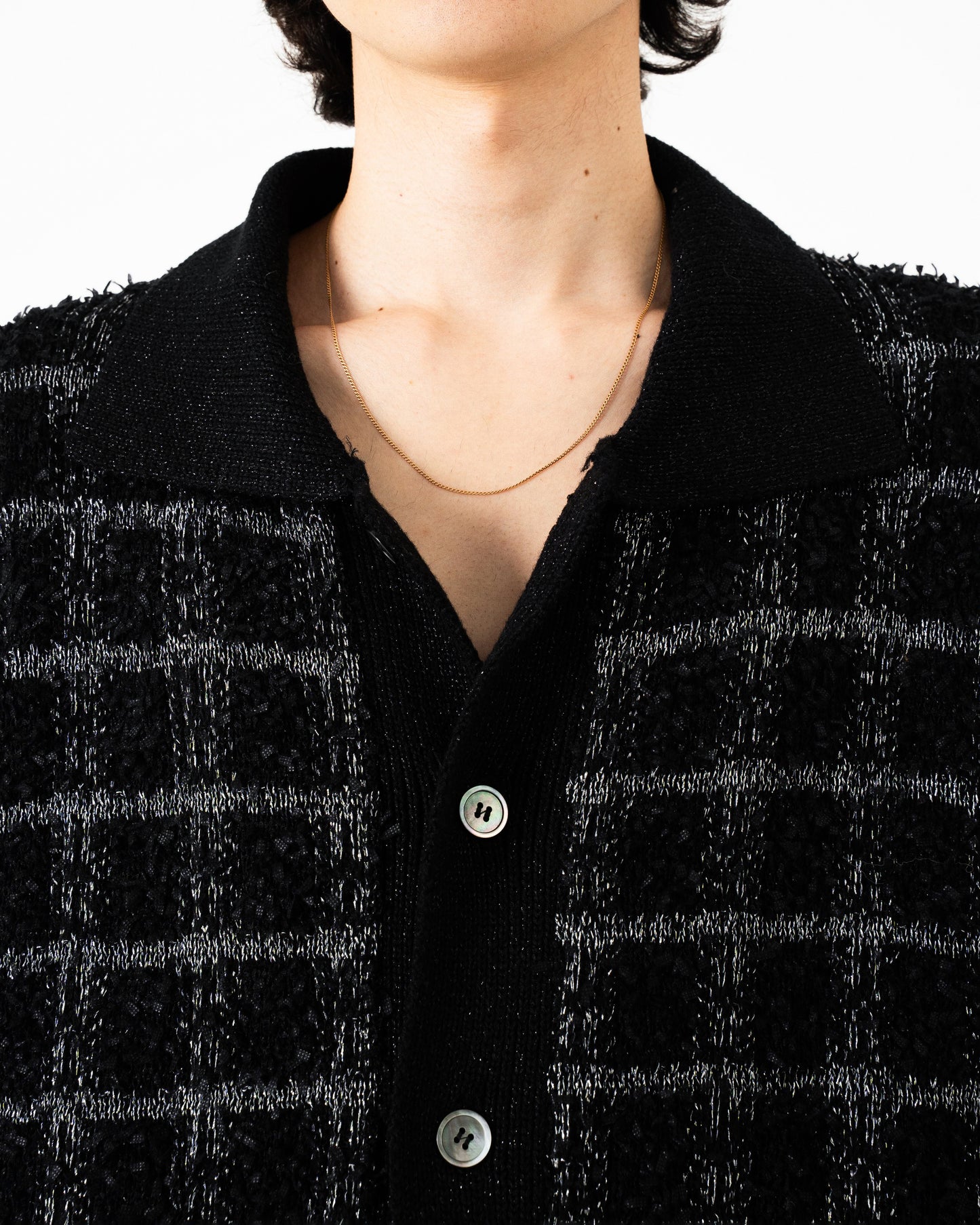 RAME TWEED KNIT L/S SHIRT