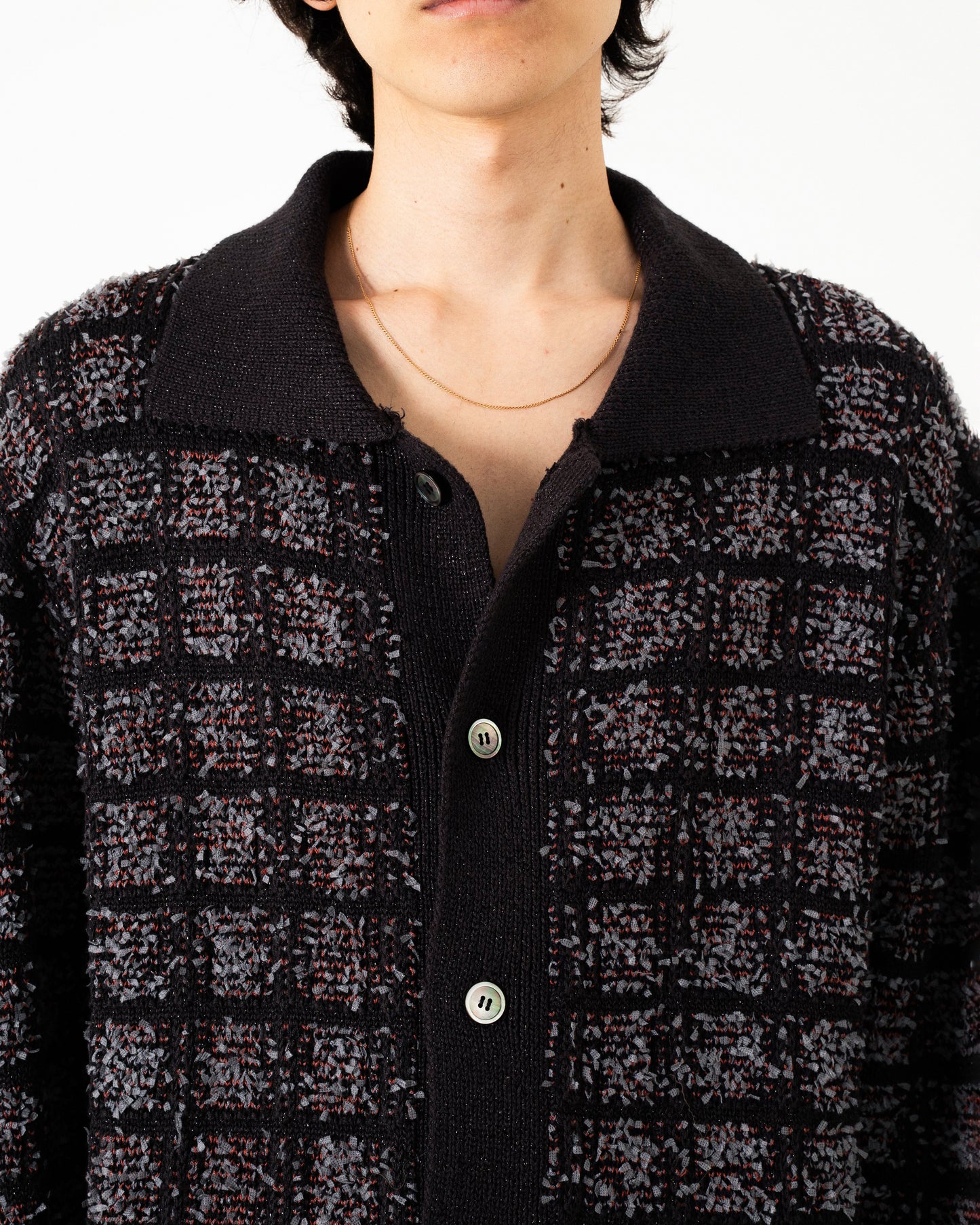 RAME TWEED KNIT L/S SHIRT