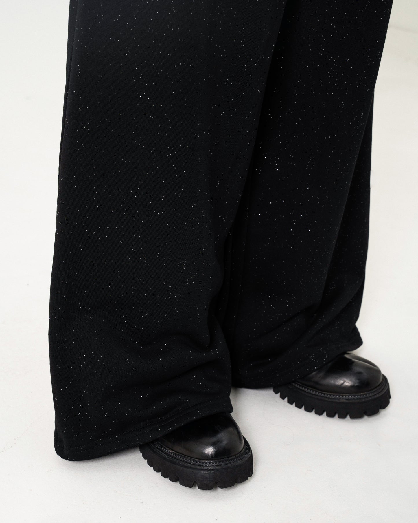 WIDE BAGGY GRIDDER SWEAT PANTS