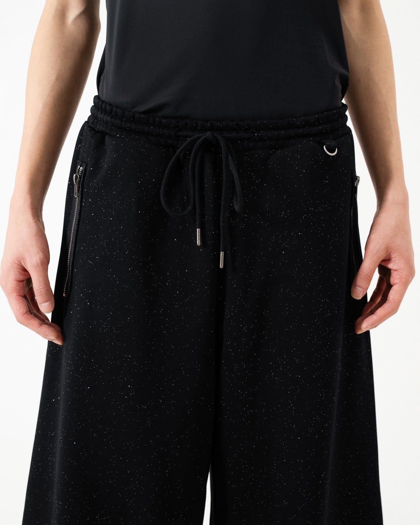 WIDE BAGGY GRIDDER SWEAT PANTS