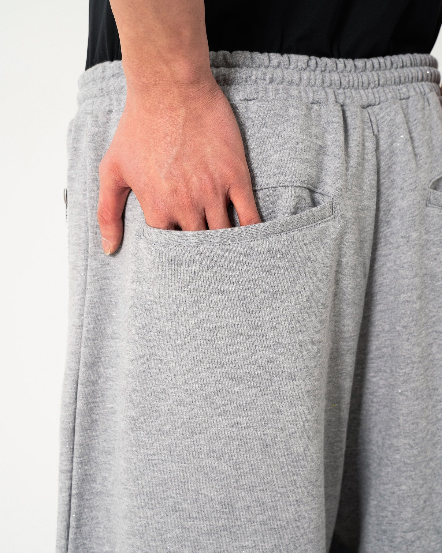 WIDE BAGGY GRIDDER SWEAT PANTS