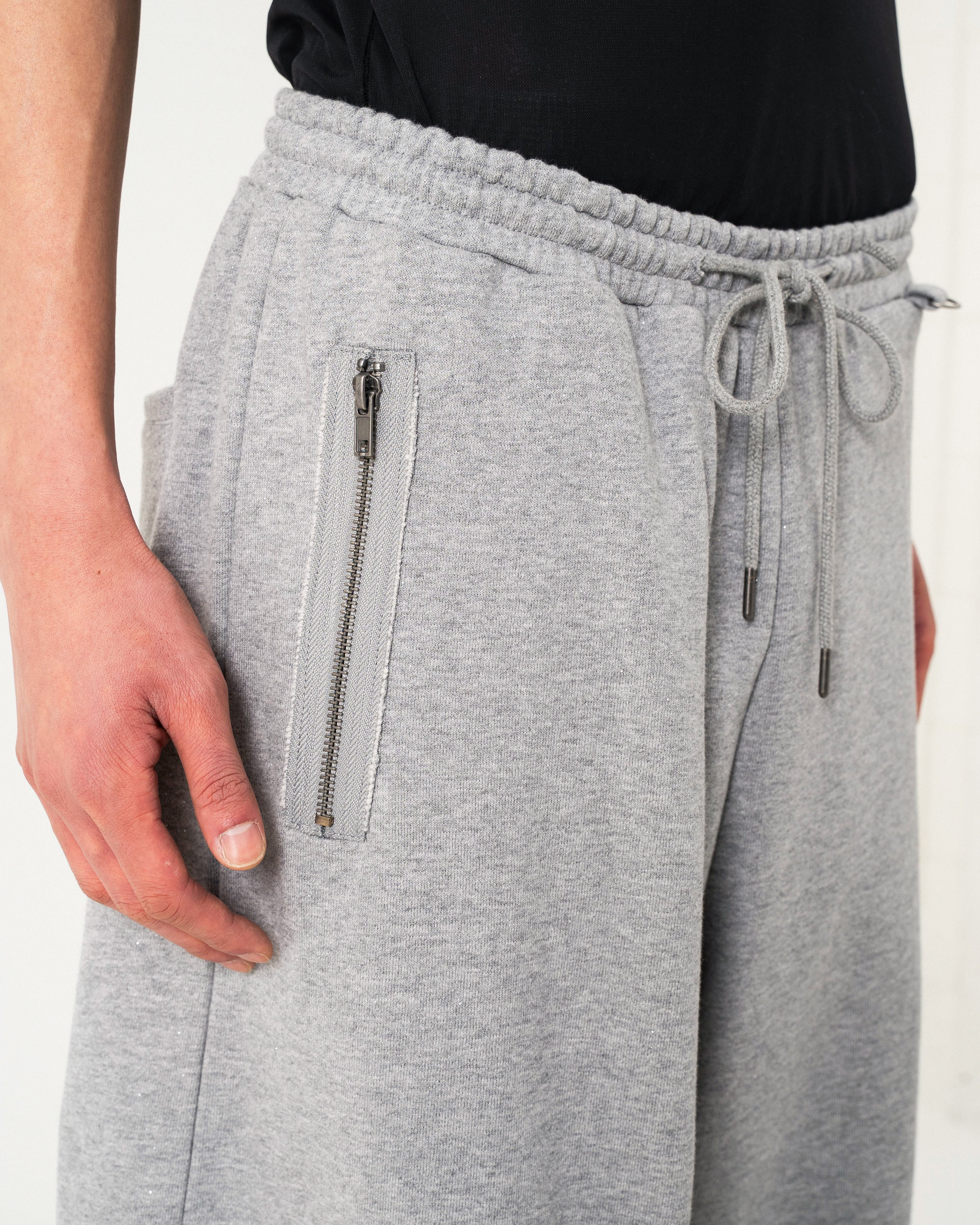 WIDE BAGGY GRIDDER SWEAT PANTS – CAMPHOR WOOD - OFFICIAL ONLINE