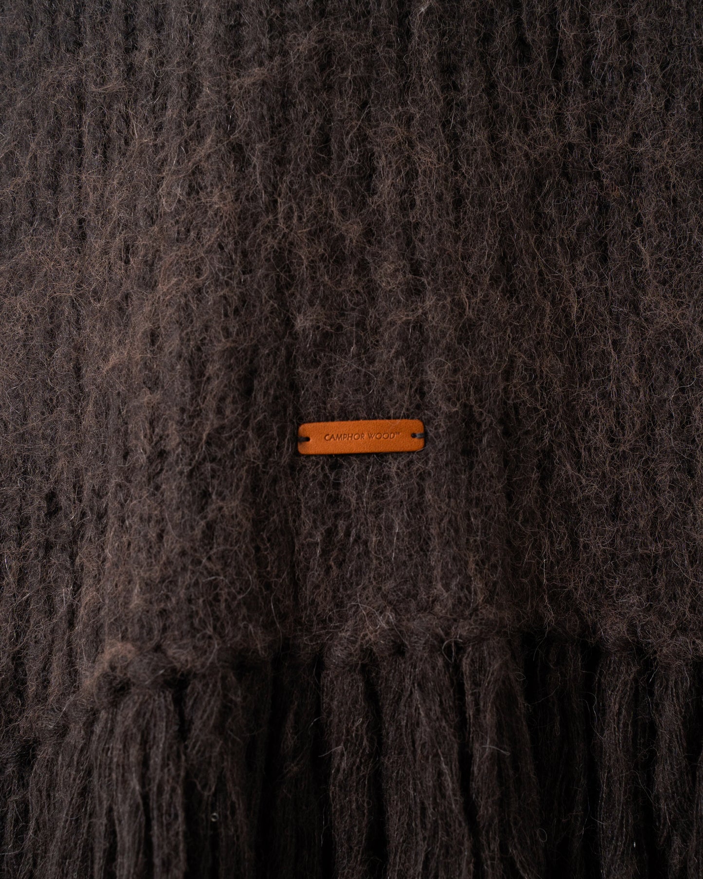MOHAIR/ALPACA FRINGE LONG MUFFLER