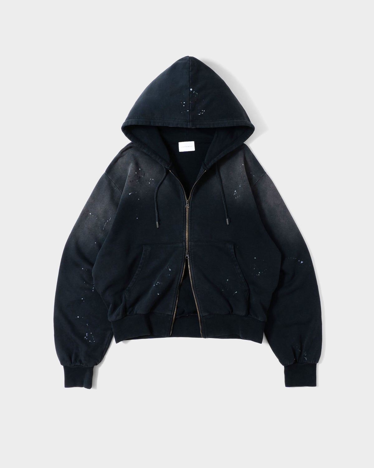 FADED PAINT DOUBLE ZIP HOODIE