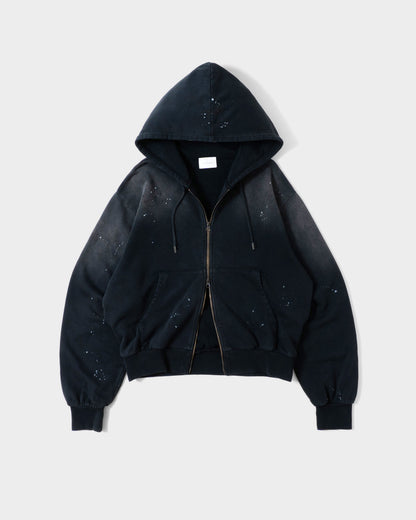 FADED PAINT DOUBLE ZIP HOODIE