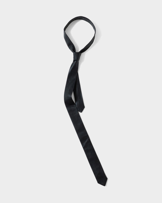 SLIM FAUX LEATHER TIE