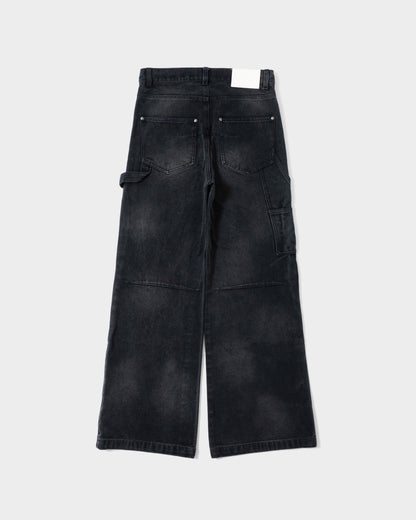 FADED DOUBLE KNEE PAINTER PANTS