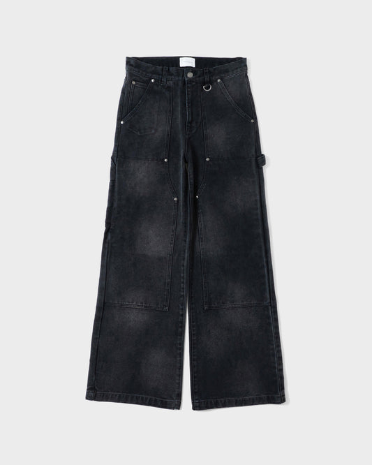 FADED DOUBLE KNEE PAINTER PANTS