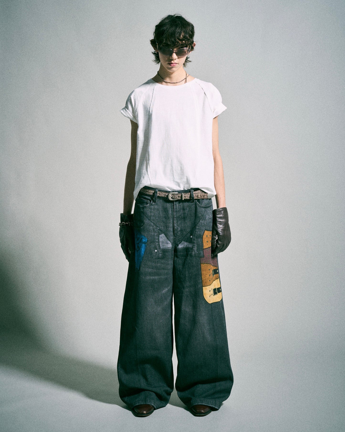 PISTOL HOLSTER COWBOY PRINT DENIM