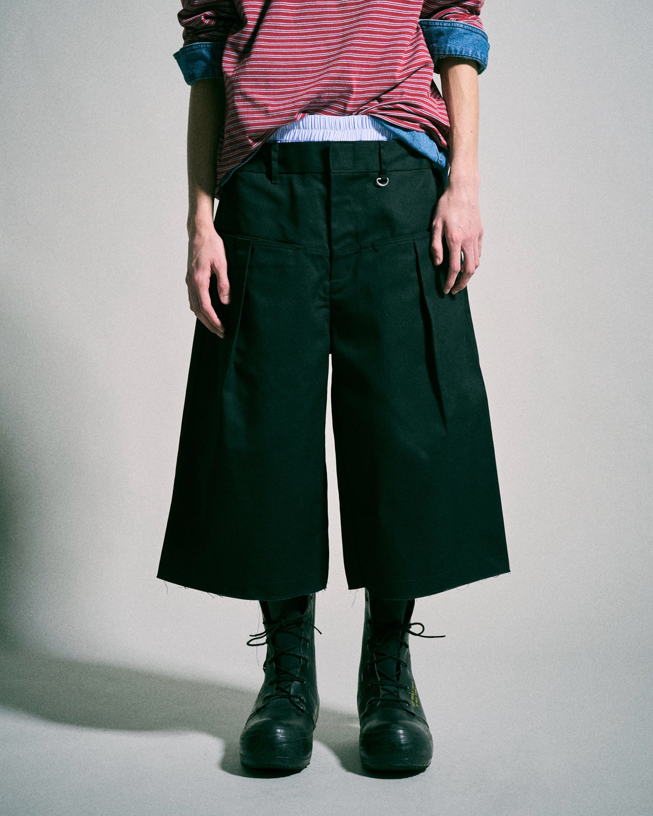 Dickies®︎×CAMPHORWOOD 】LAYERED BOXER CUT-OFF WIDE CHINO SHORTS