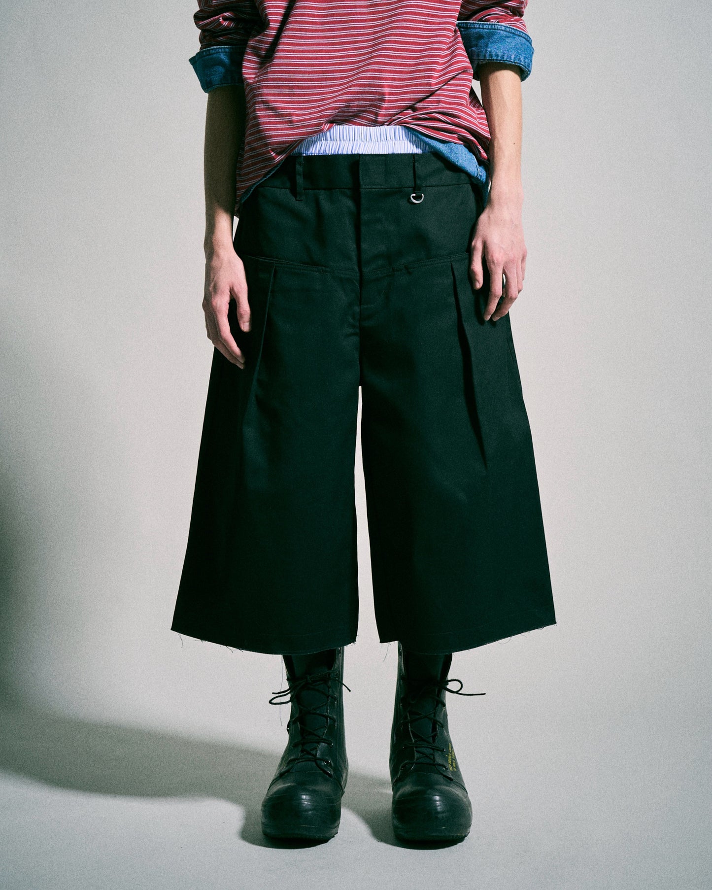 【 Dickies®︎×CAMPHORWOOD 】LAYERED BOXER CUT-OFF WIDE CHINO SHORTS
