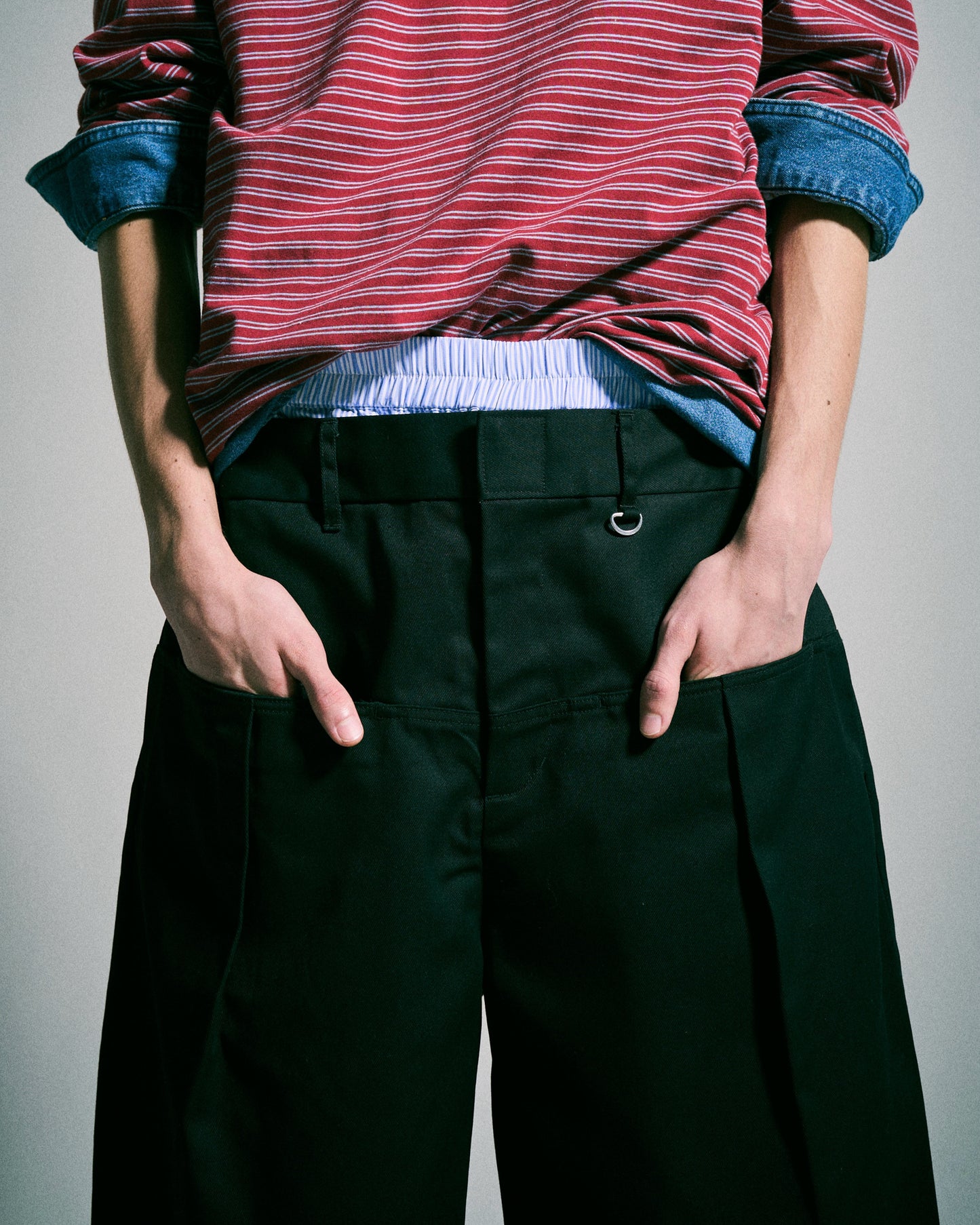 【 Dickies®︎×CAMPHORWOOD 】LAYERED BOXER CUT-OFF WIDE CHINO SHORTS