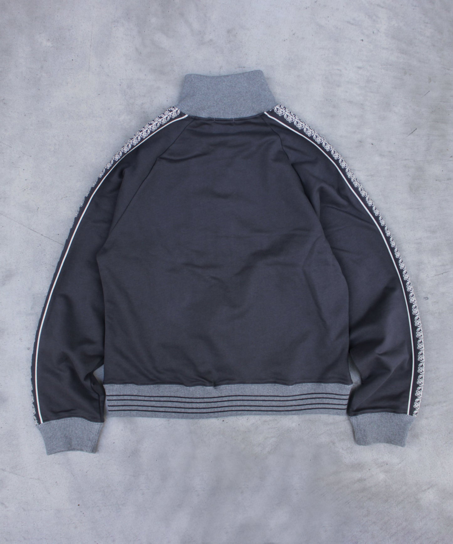 flower embroidery line track jacket