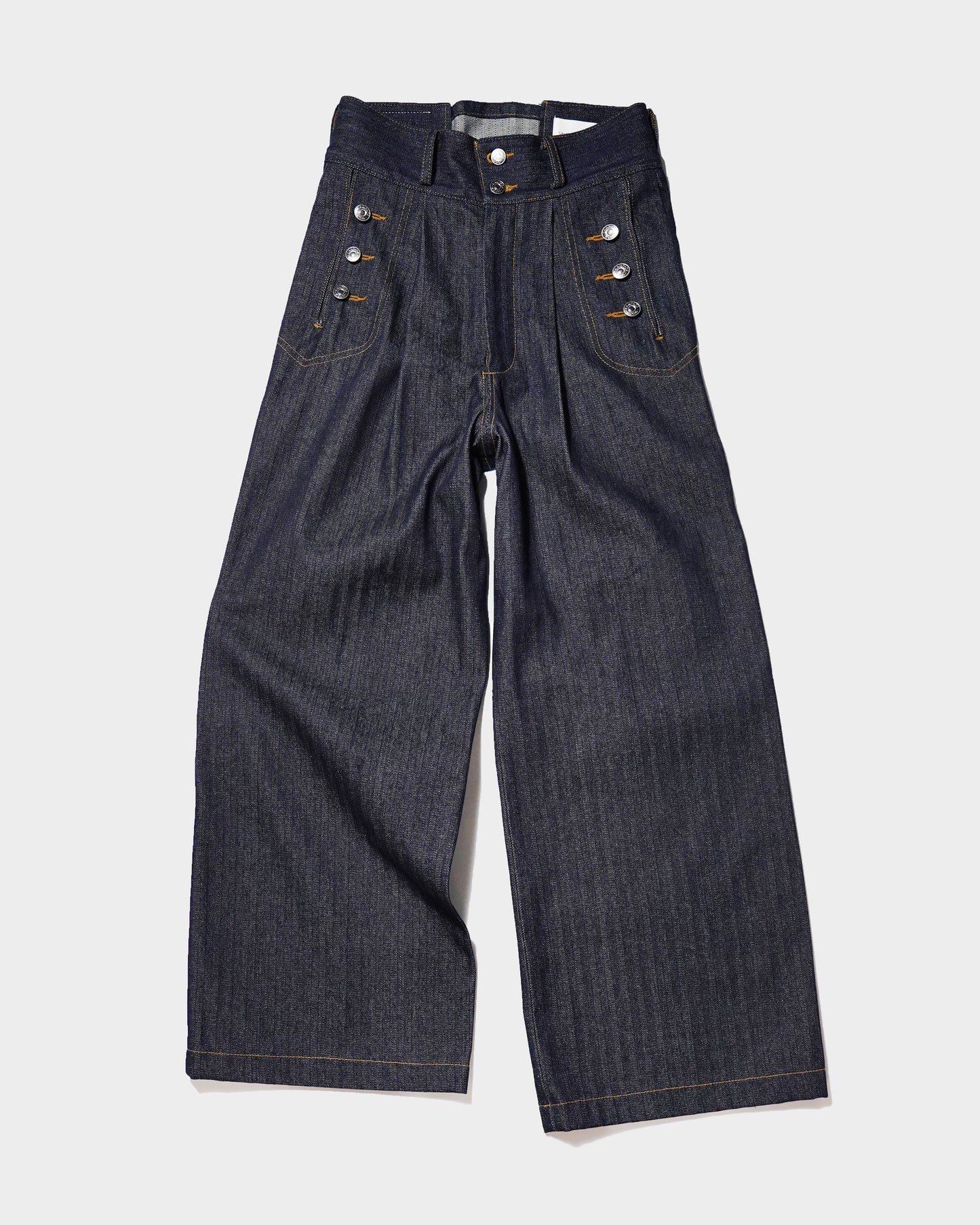LACEUP SAILOR HERRINGBONE DENIM