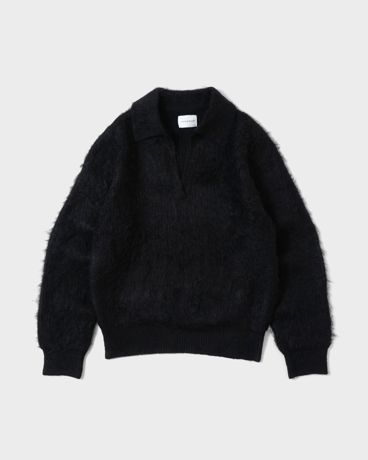 MOHAIR TOUCH SUPER SHAGGY SKIPPER KNIT SHIRT