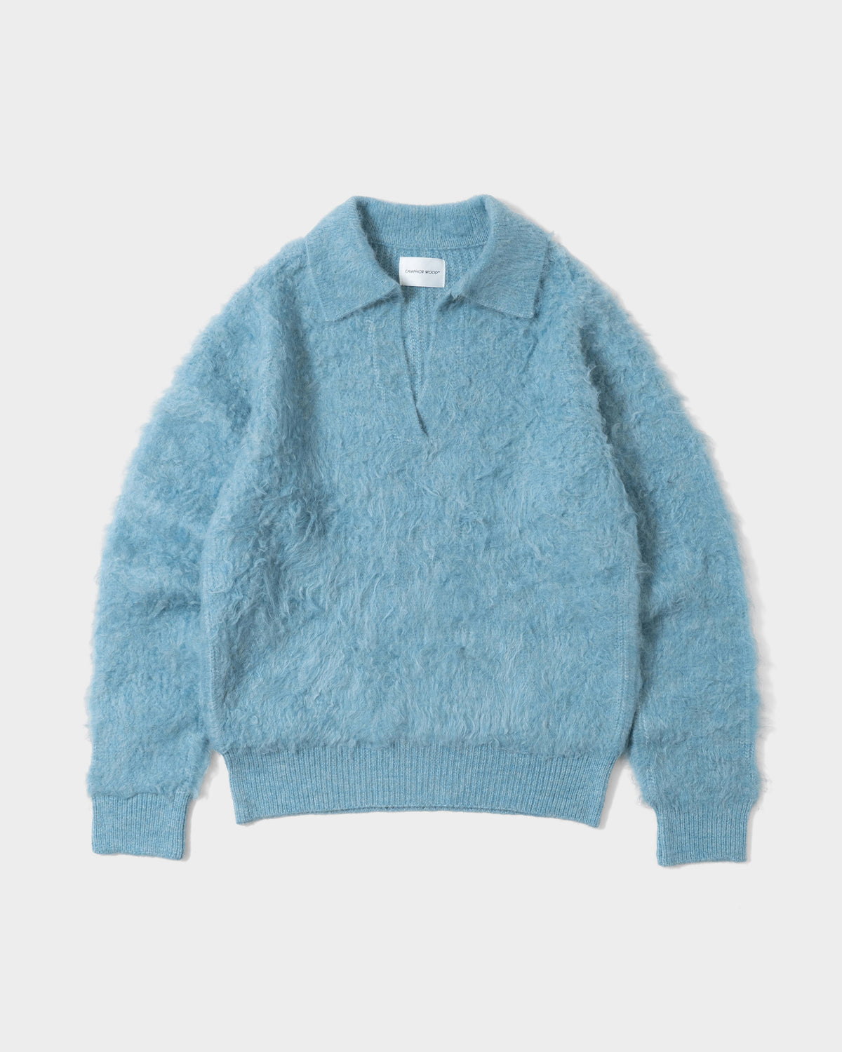 MOHAIR TOUCH SUPER SHAGGY SKIPPER KNIT SHIRT